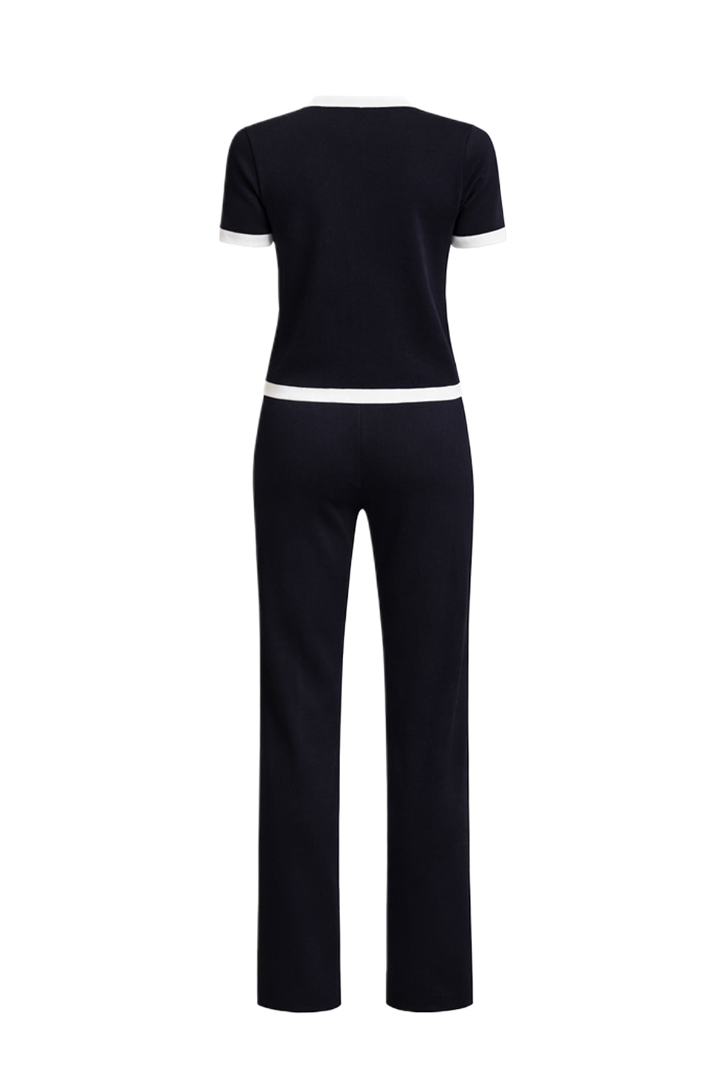 Odessa Knit Short Sleeve Cardigan And Pants Set