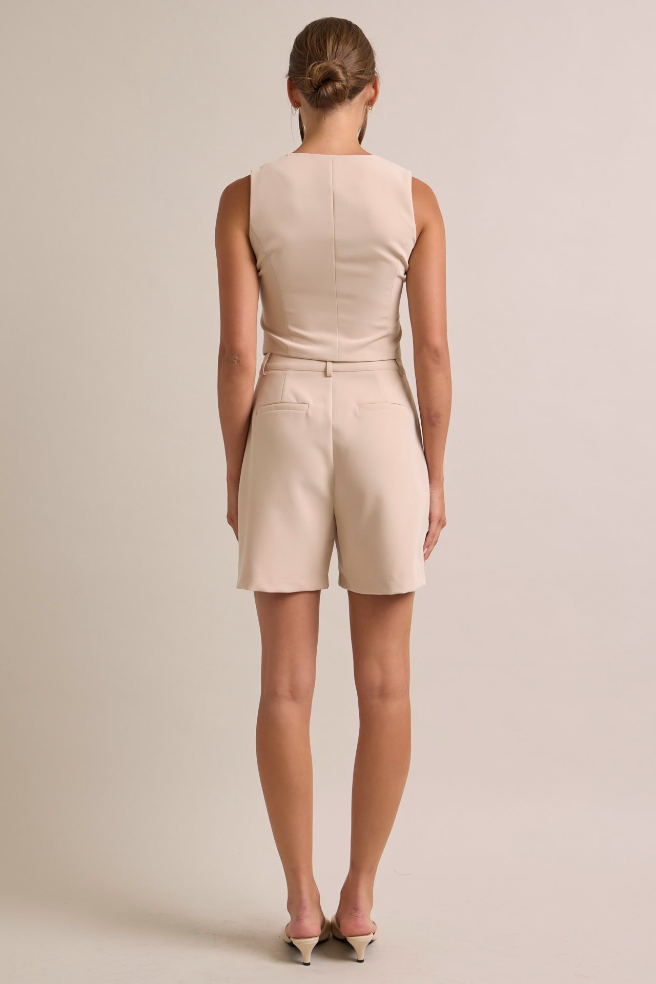 Sea Breeze Weave Vest & Long Shorts Set