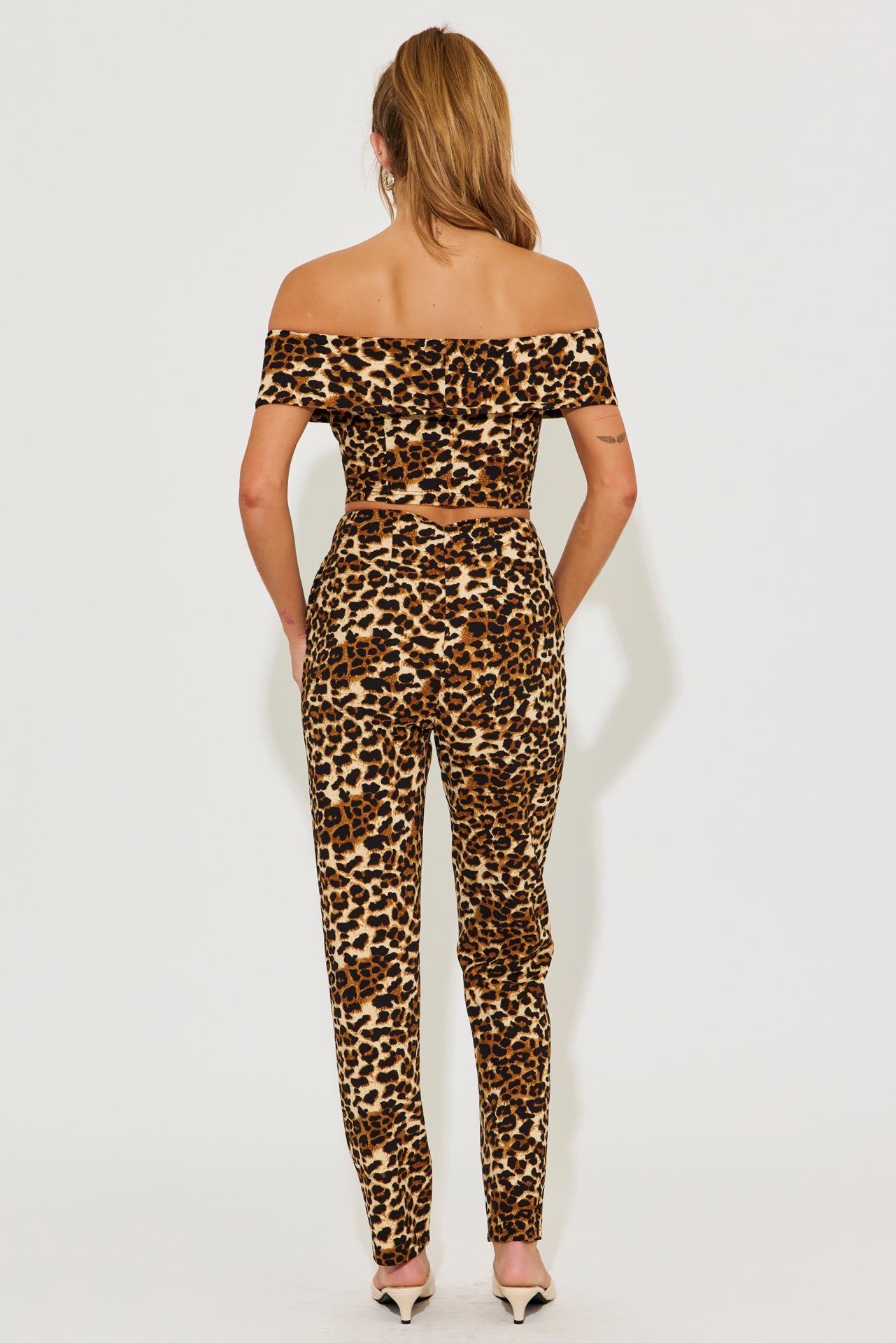 Leopard Obsession Off Shoulder Set
