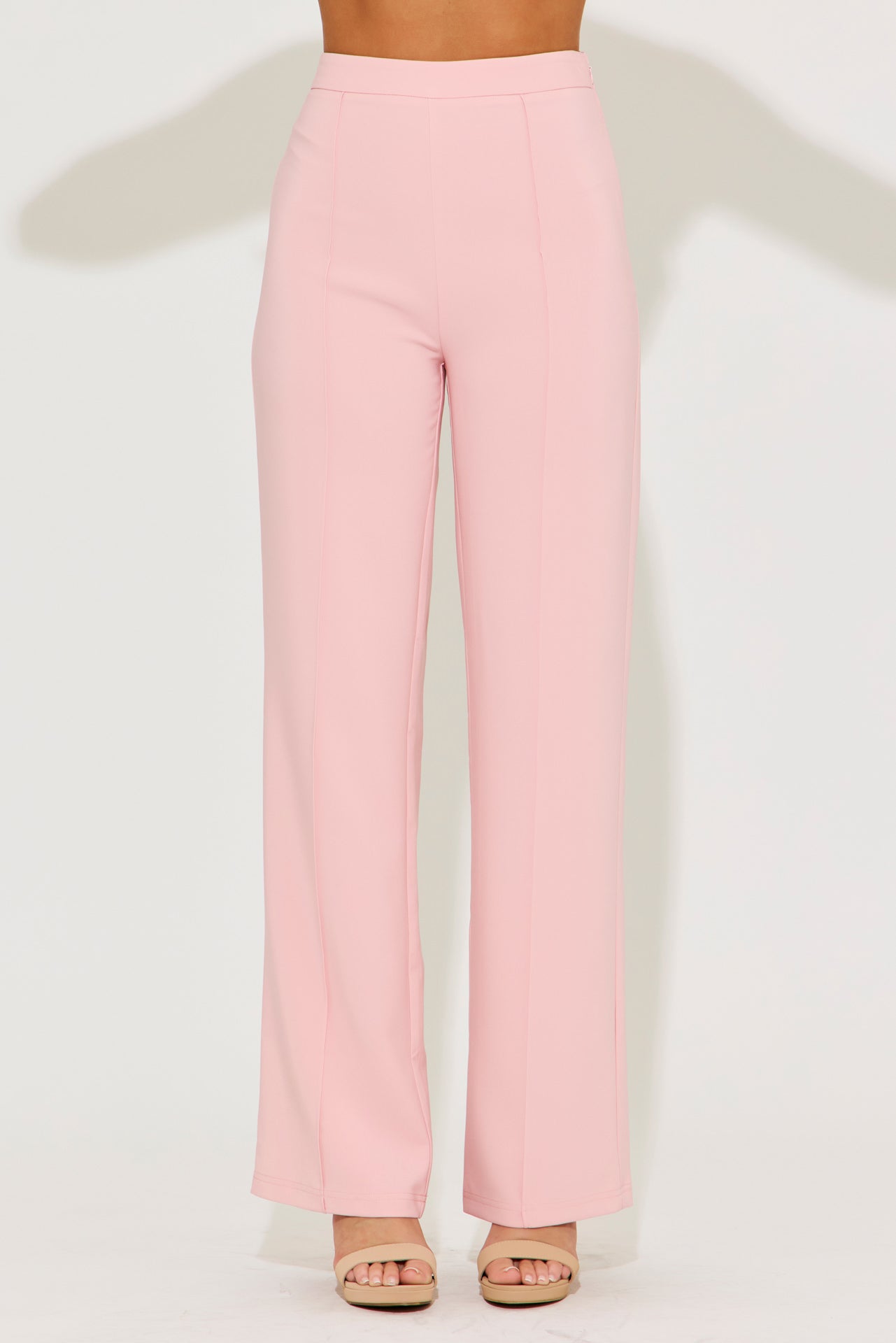 Madeline Woven Two Tone Round Hem Vest & Pants Set