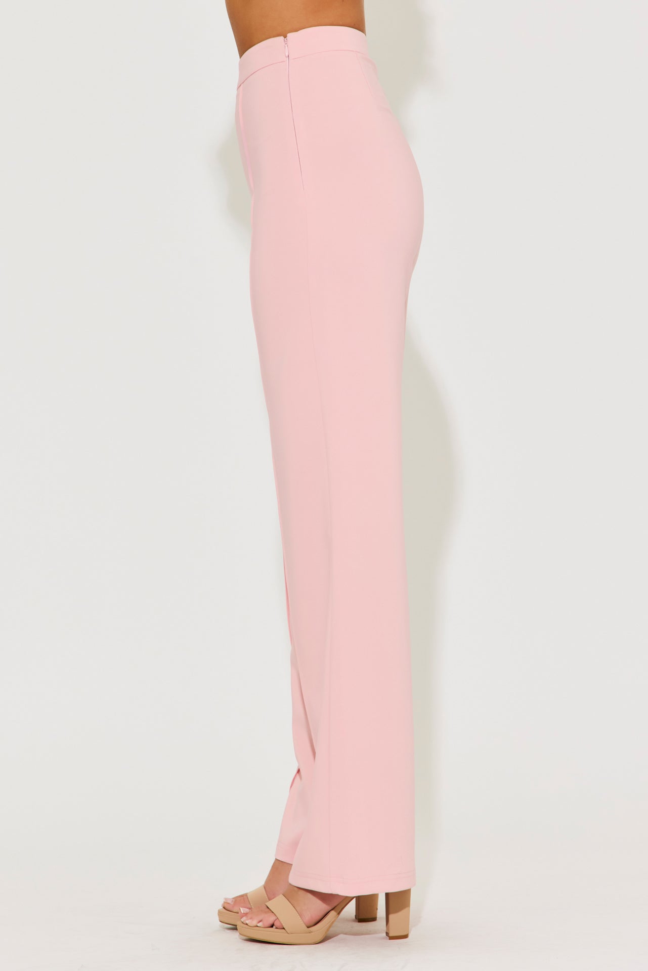 Madeline Woven Two Tone Round Hem Vest & Pants Set