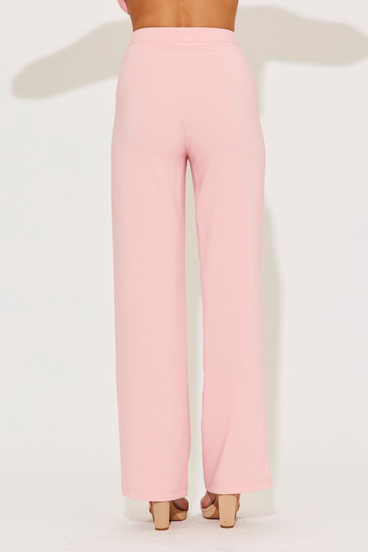 Madeline Woven Two Tone Round Hem Vest & Pants Set
