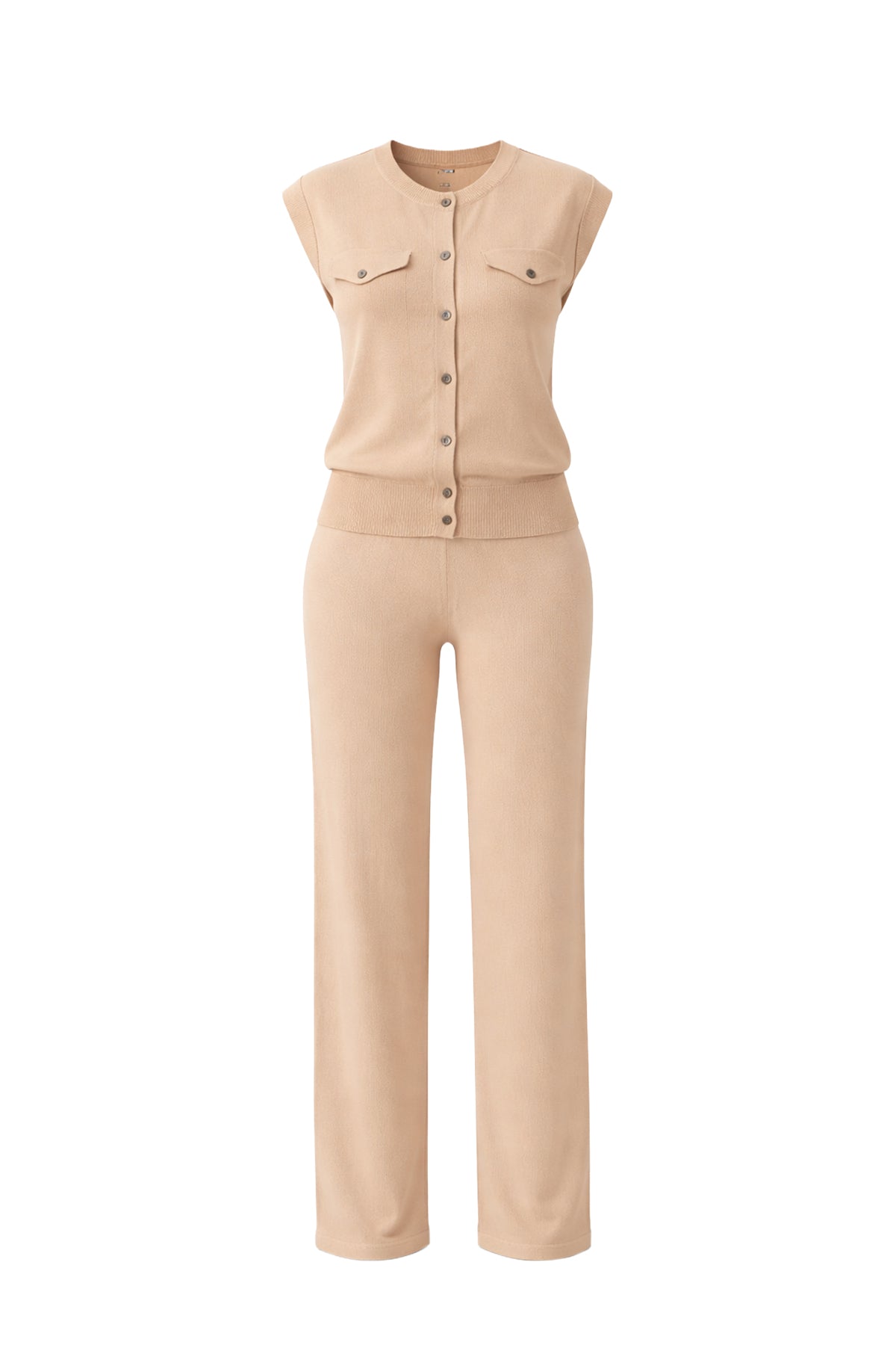 Juliette Sleeveless Button Down Top & Pants Set