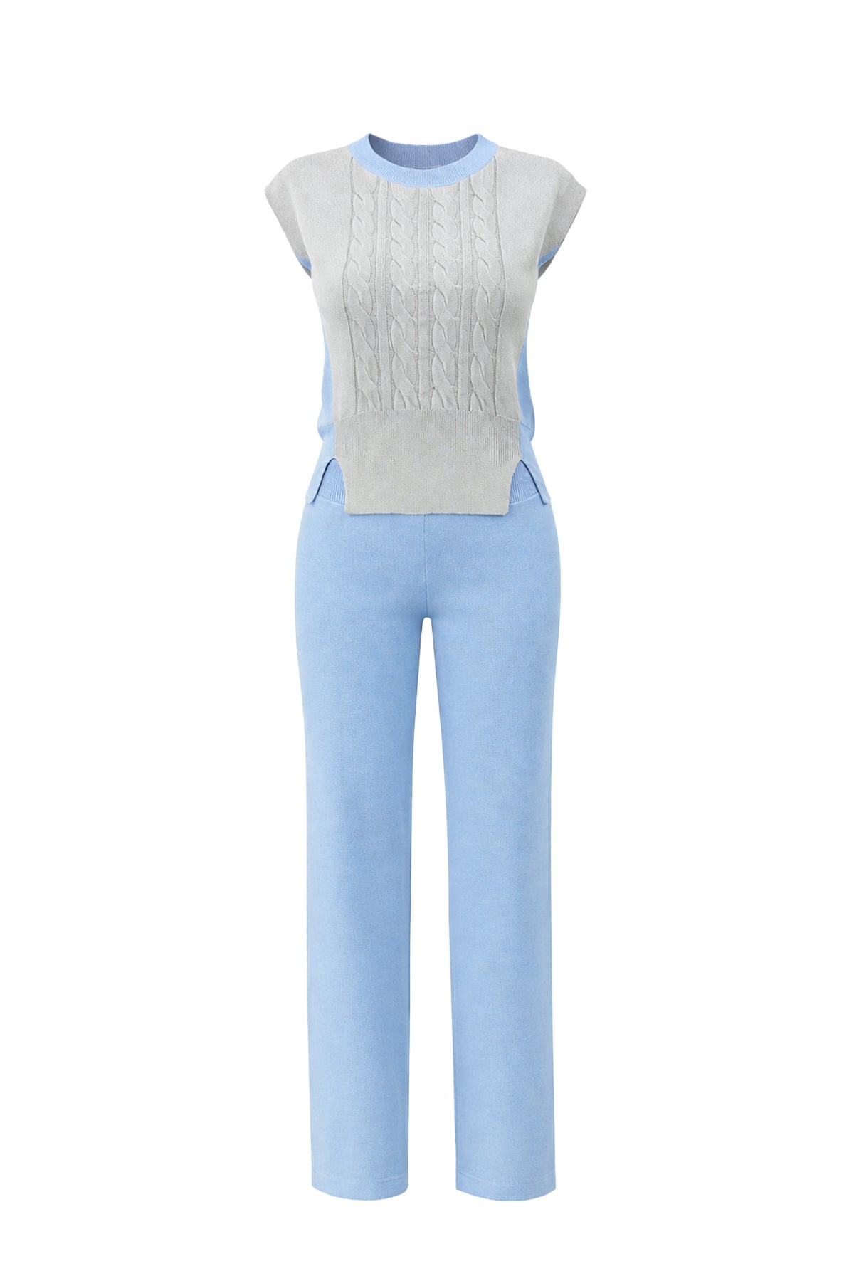 Luma Ribbed Knit Top & Pants Set