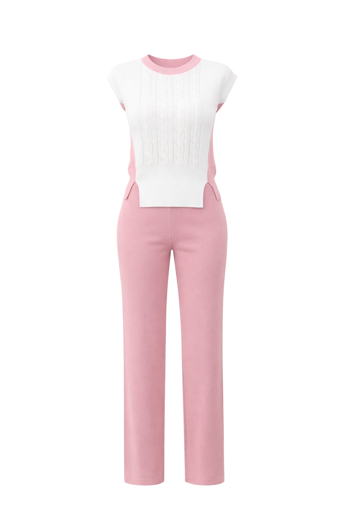 Luma Ribbed Knit Top & Pants Set