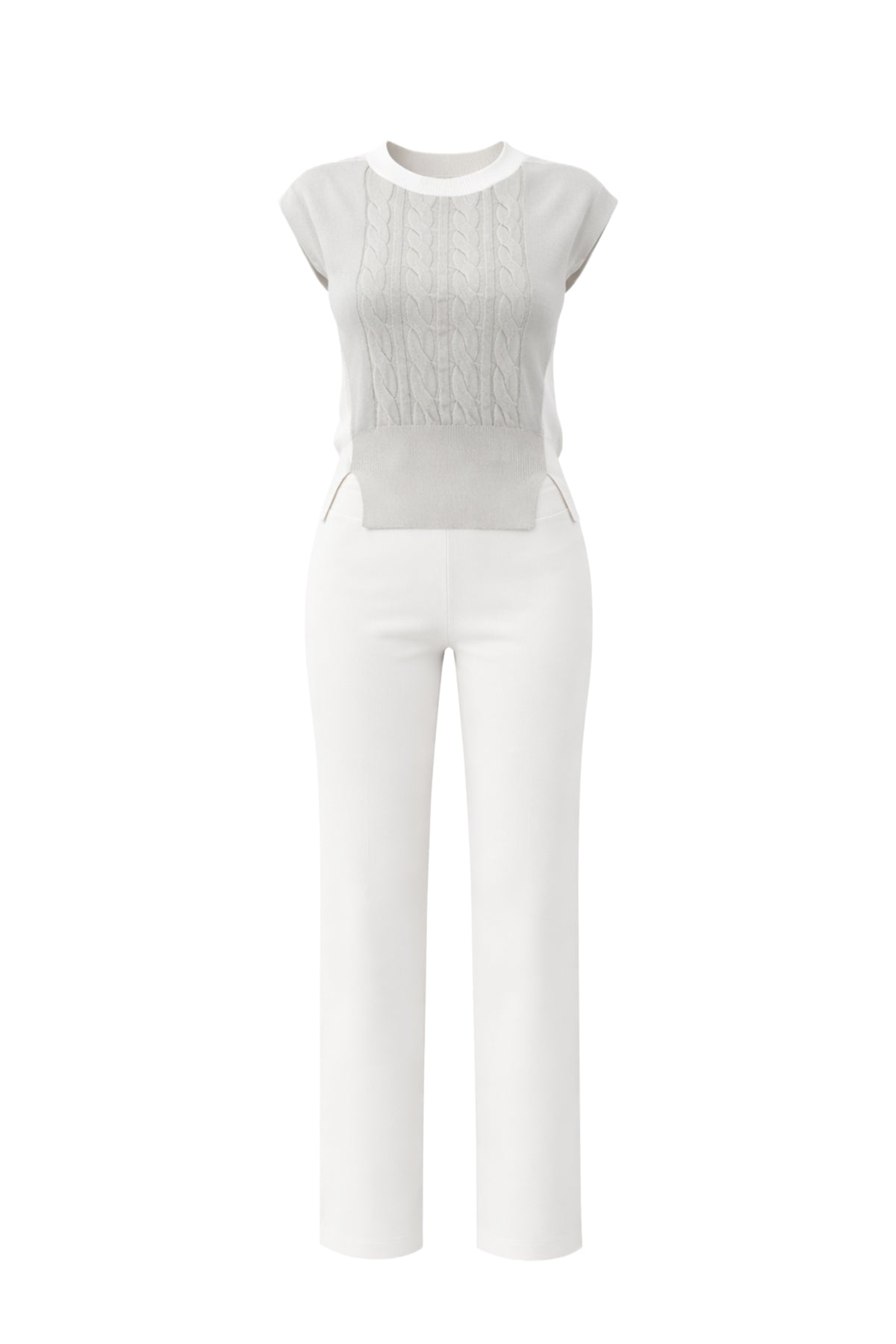 Luma Ribbed Knit Top & Pants Set