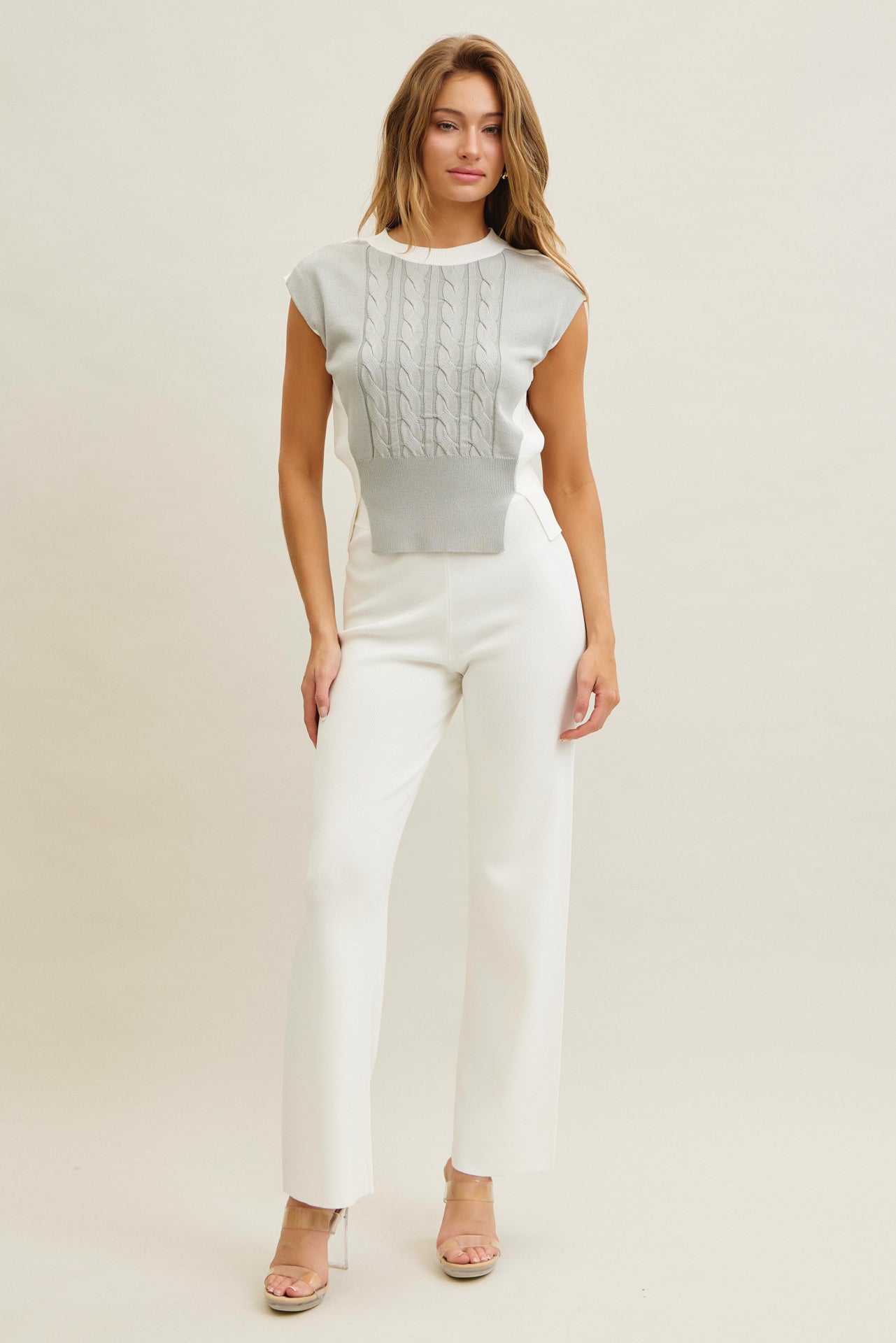 Luma Ribbed Knit Top & Pants Set