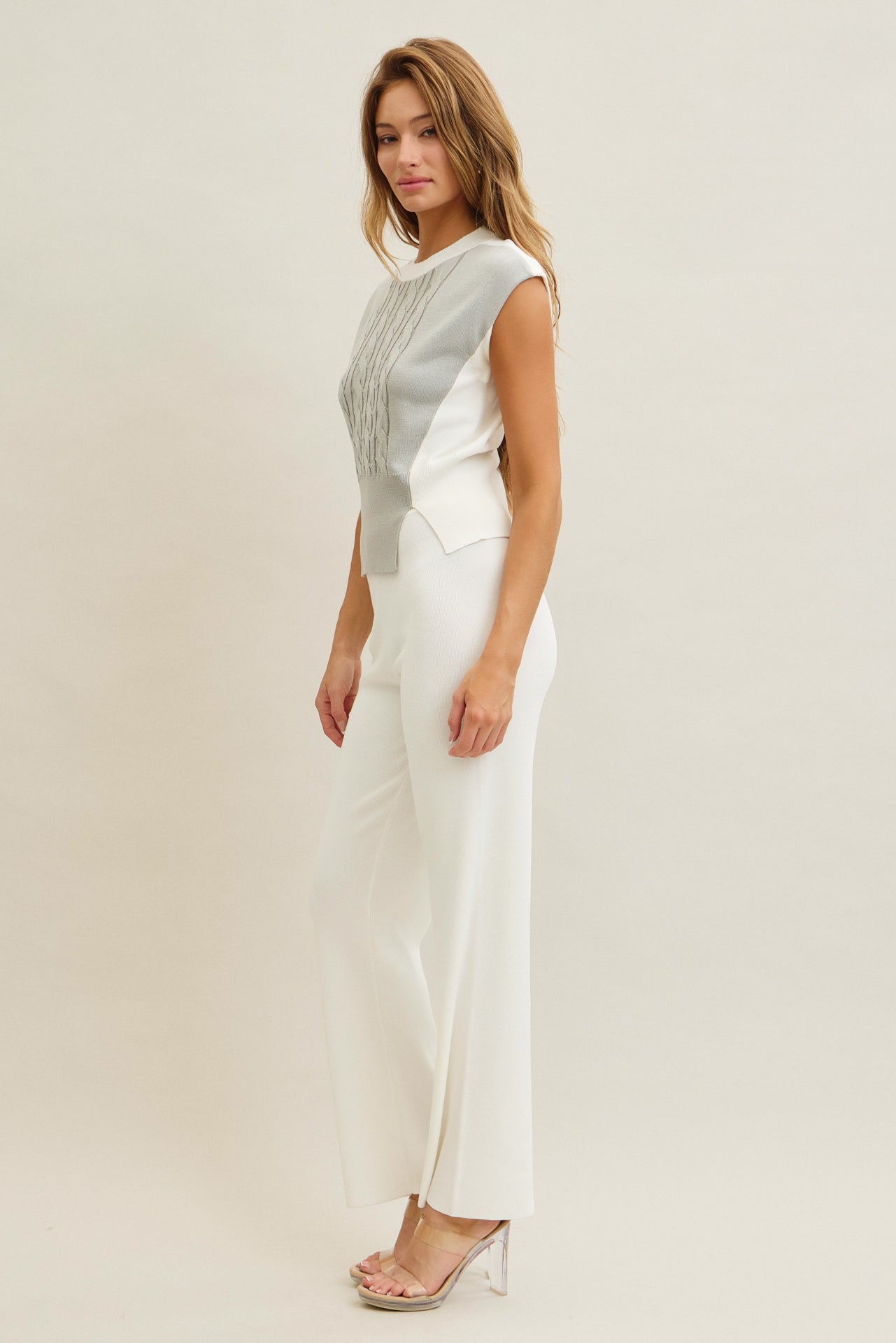 Luma Ribbed Knit Top & Pants Set