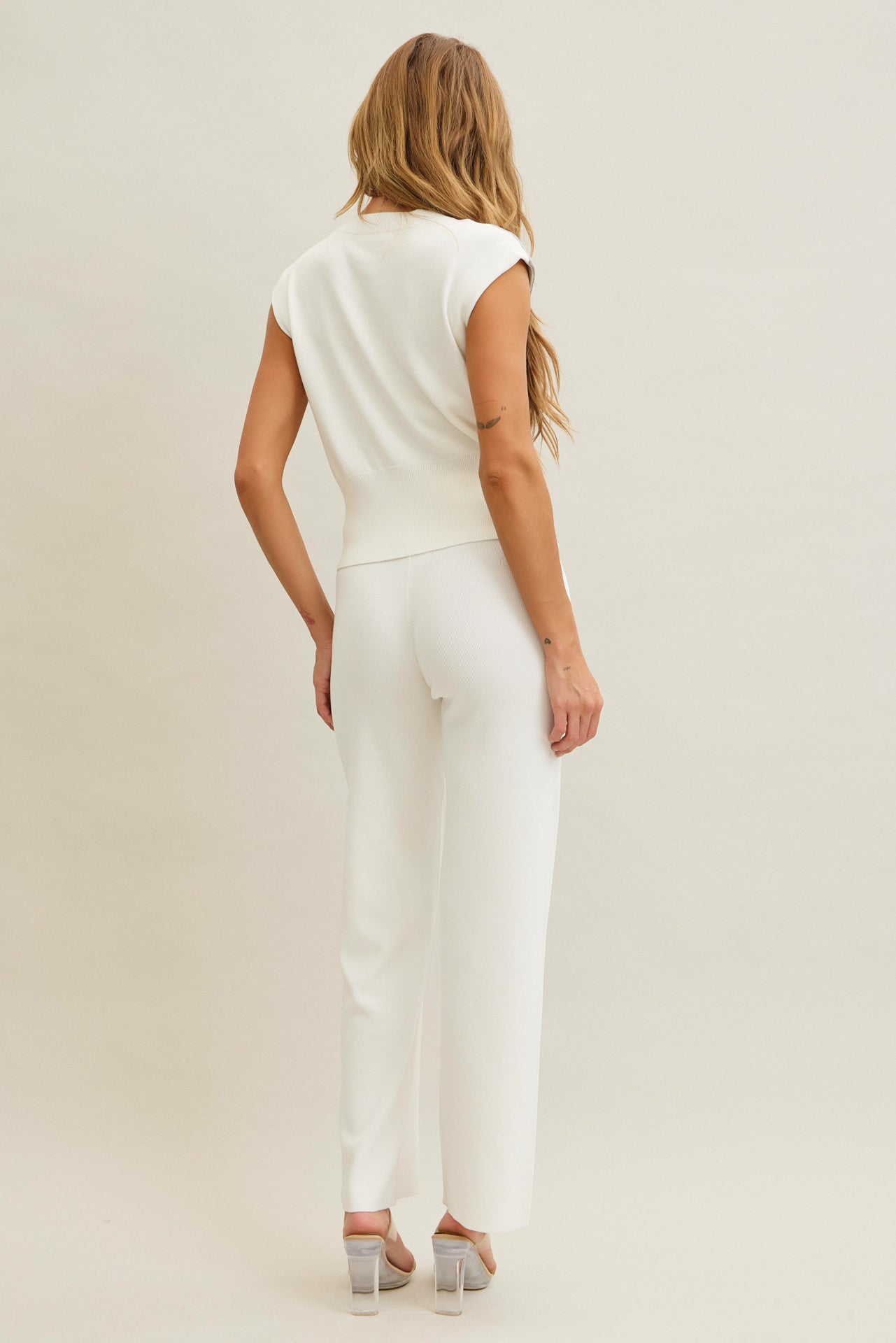 Luma Ribbed Knit Top & Pants Set