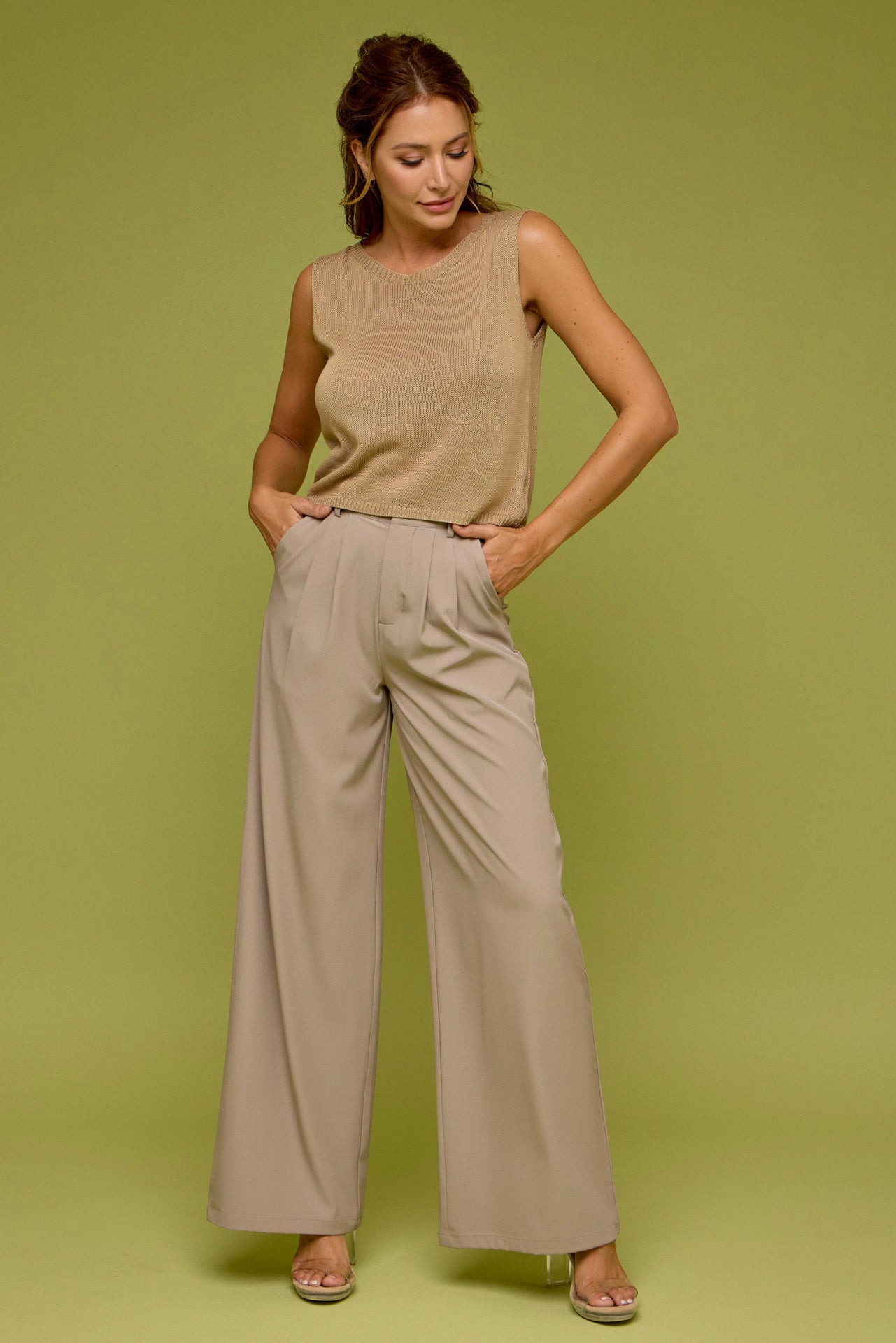 Celeste Woven Wide Leg Pants