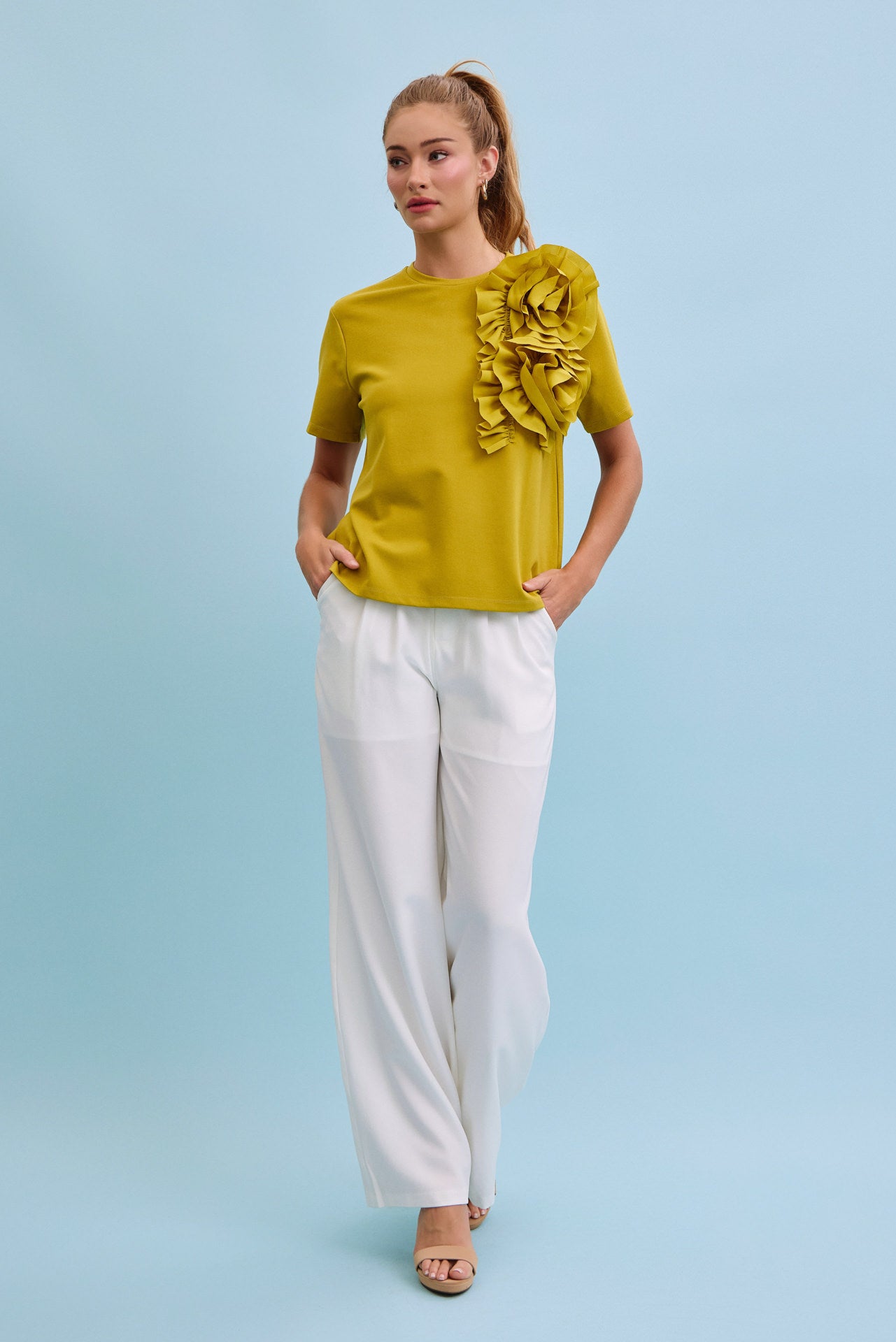 Celeste Woven Wide Leg Pants