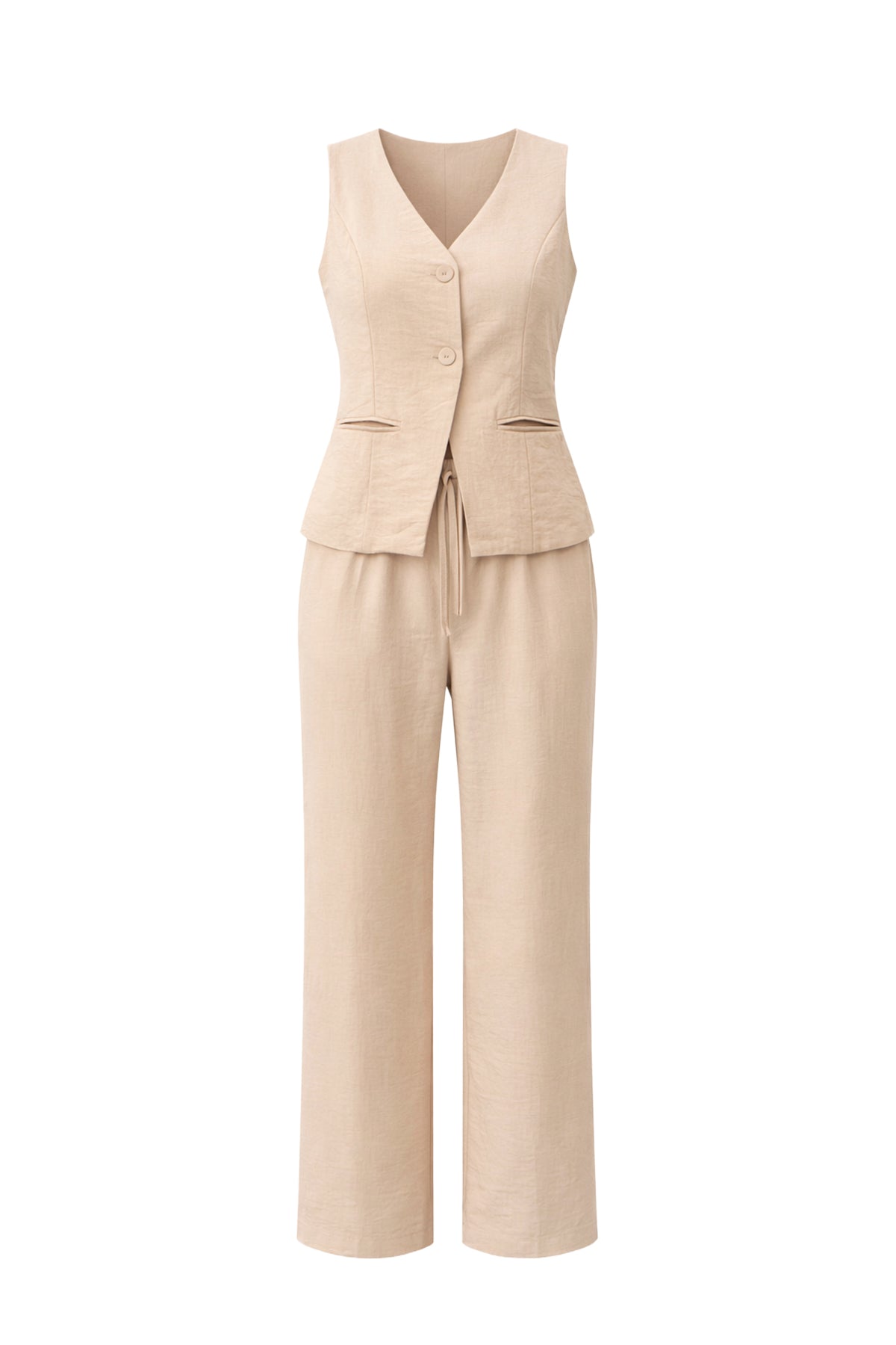 Breezy Blossom Vest & Pants Set