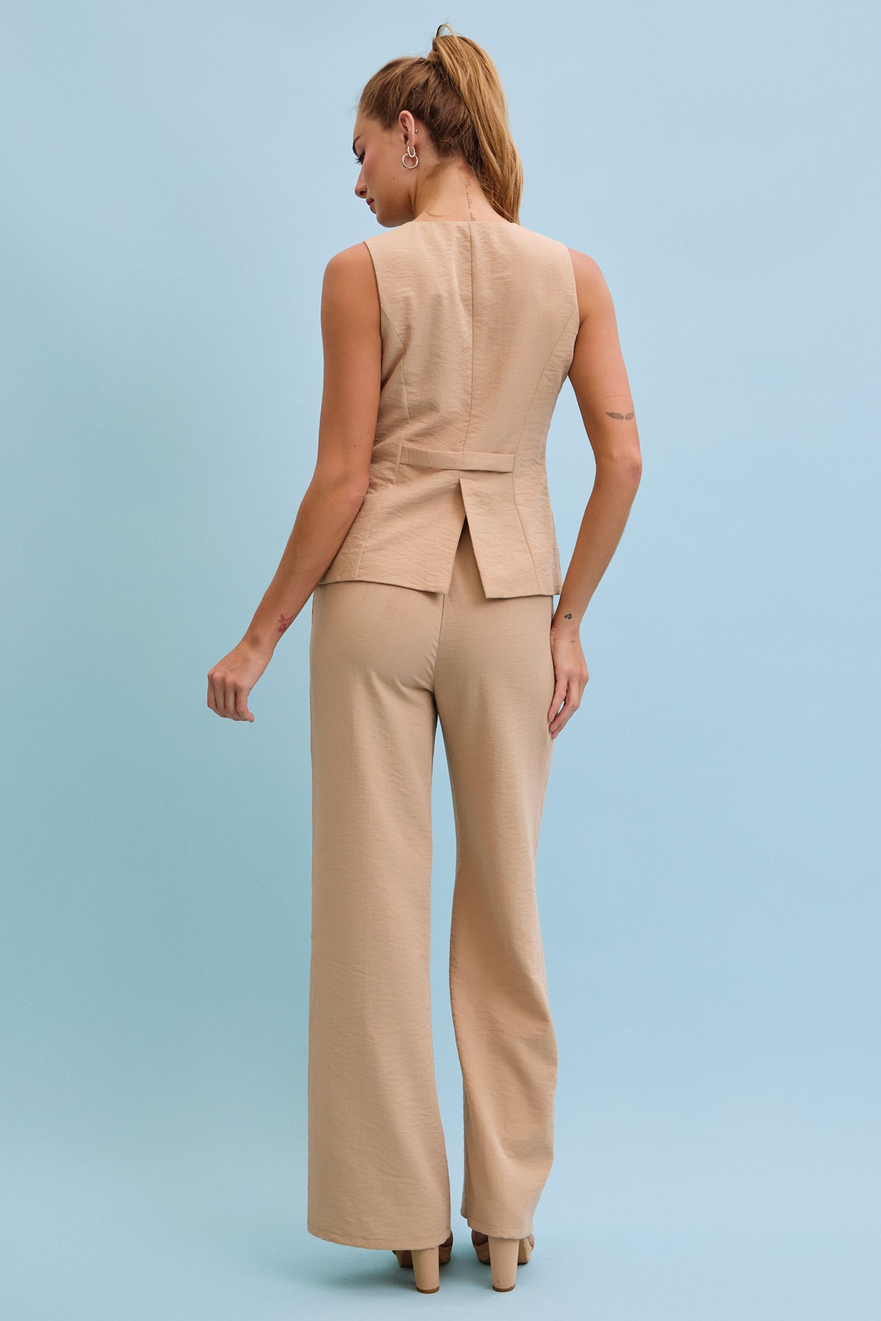 Breezy Blossom Vest & Pants Set