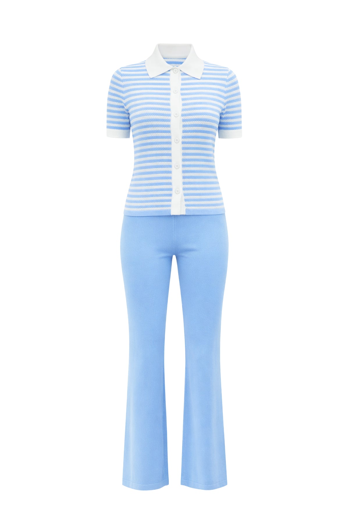 Xandra Ribbed Knit Top & Pants Set