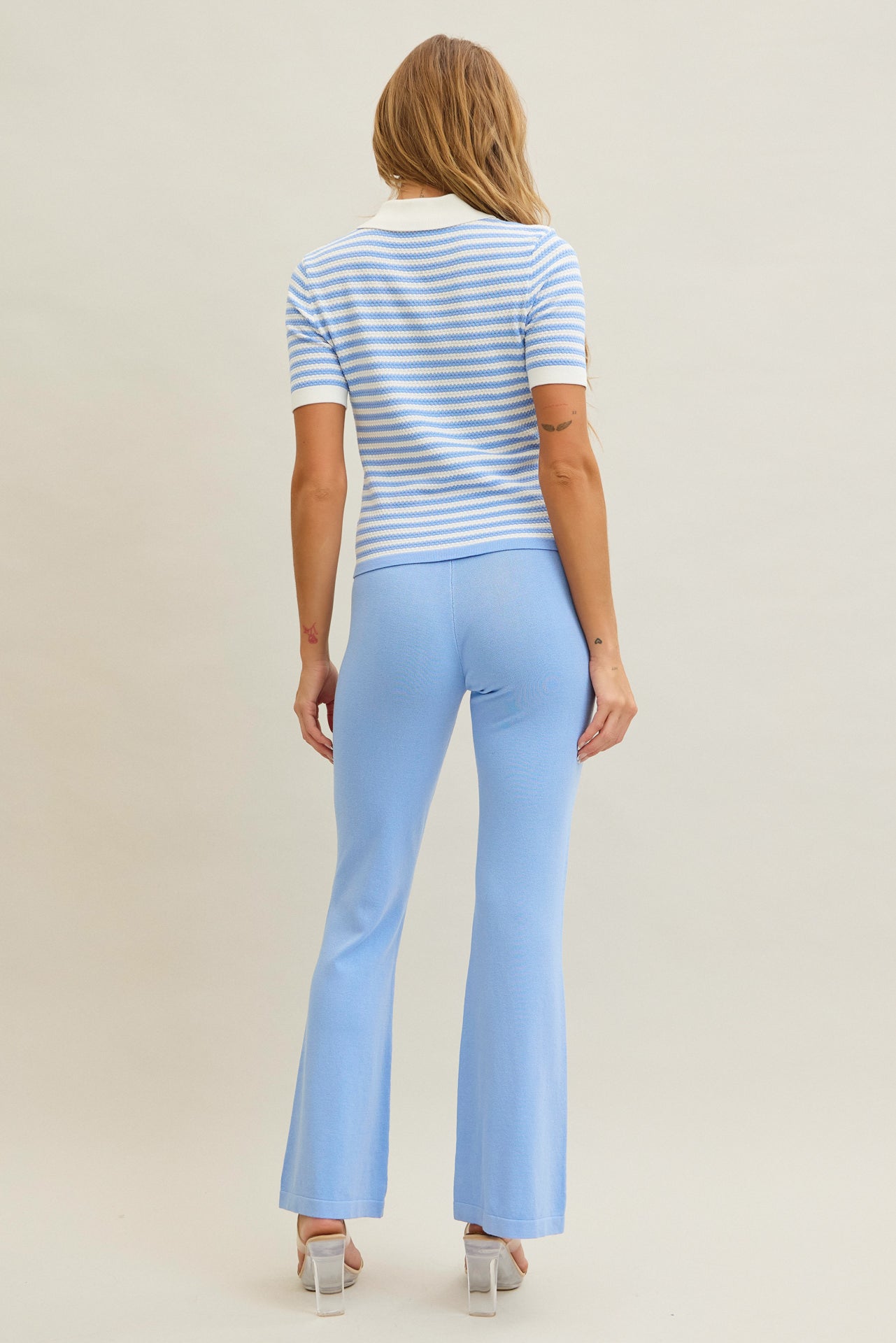 Xandra Ribbed Knit Top & Pants Set