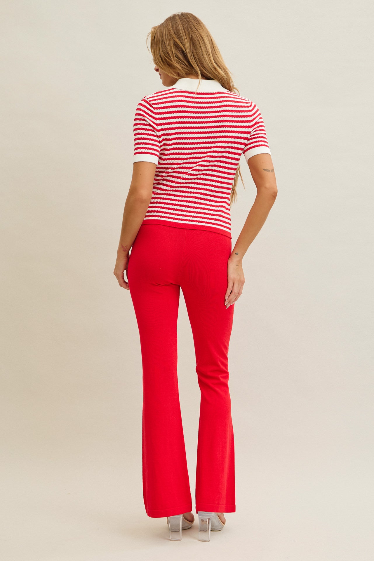 Xandra Ribbed Knit Top & Pants Set