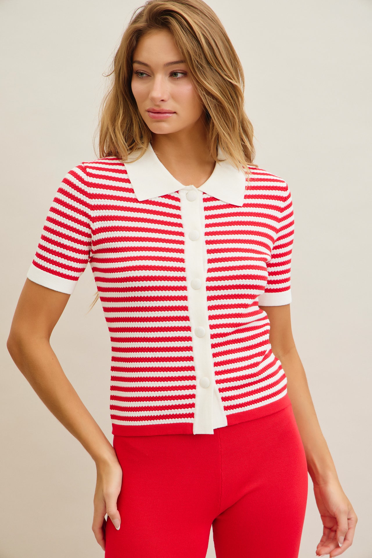 Xandra Ribbed Knit Top & Pants Set