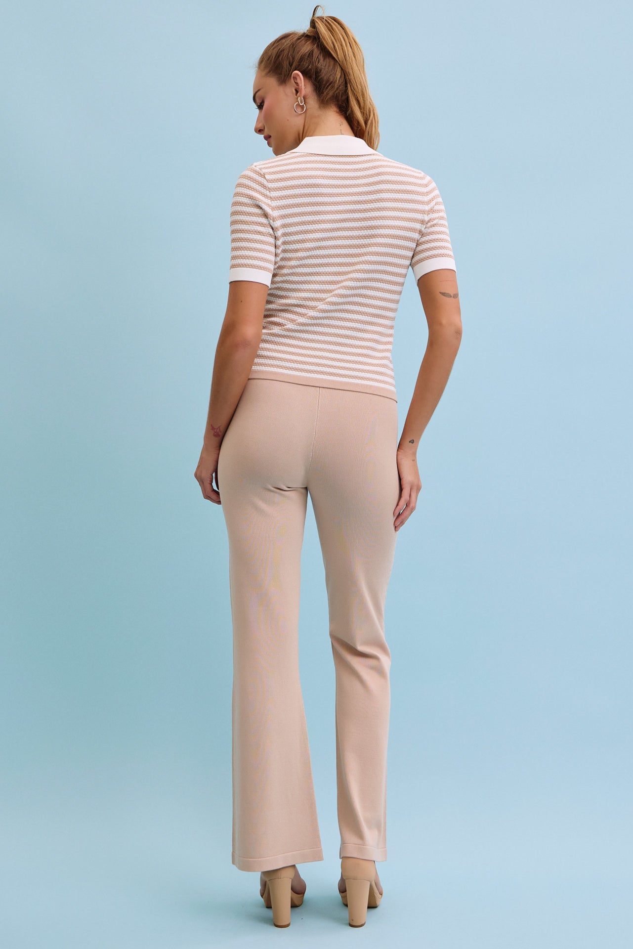 Xandra Ribbed Knit Top & Pants Set