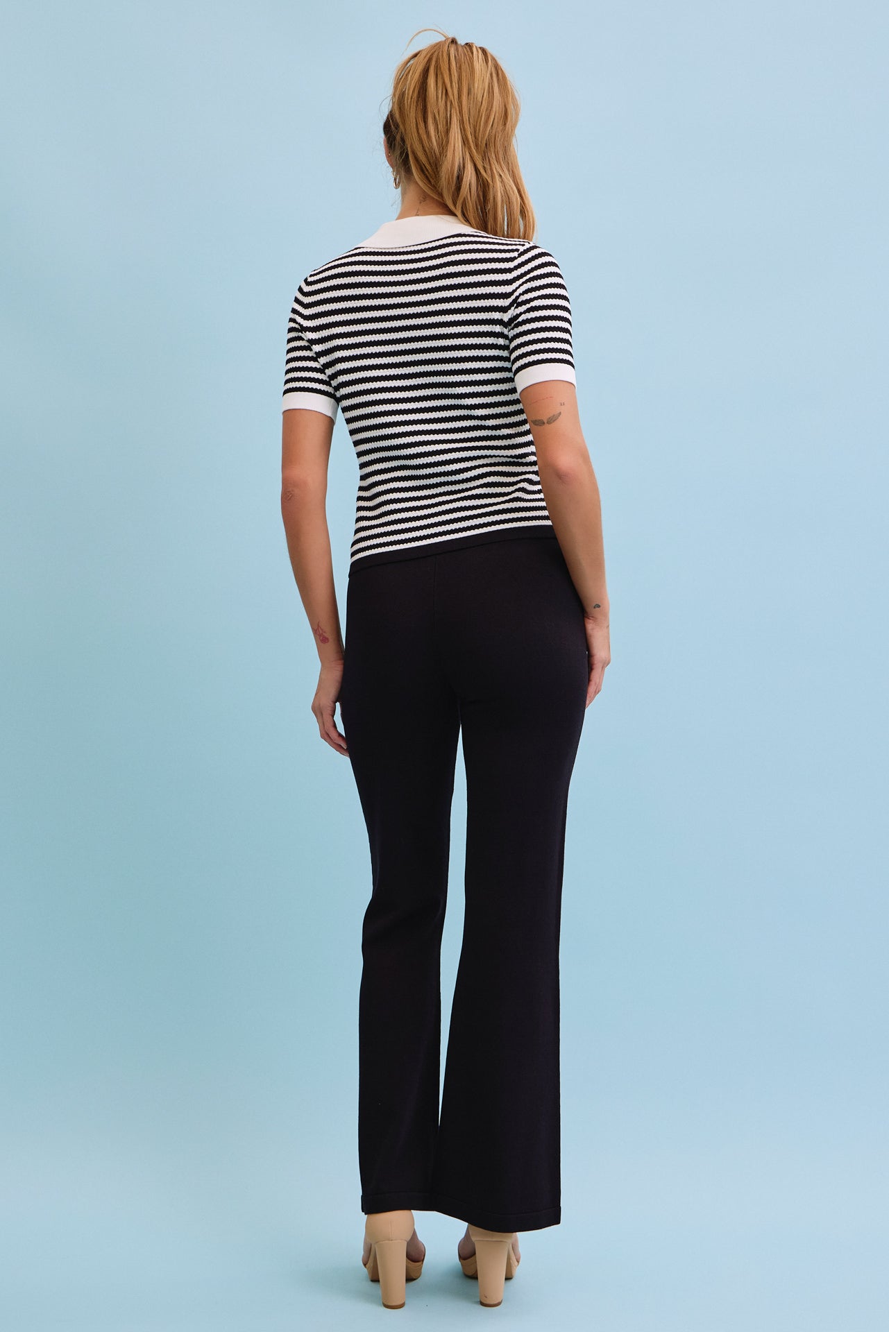 Xandra Ribbed Knit Top & Pants Set