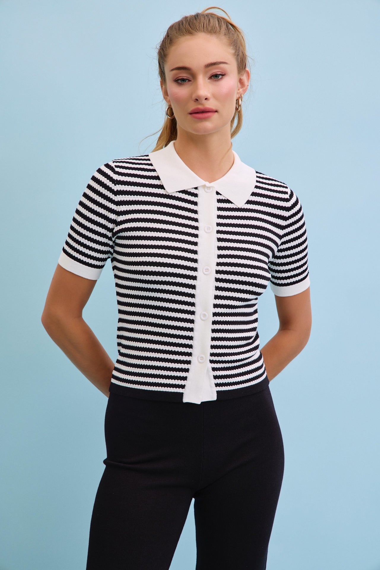 Xandra Ribbed Knit Top & Pants Set
