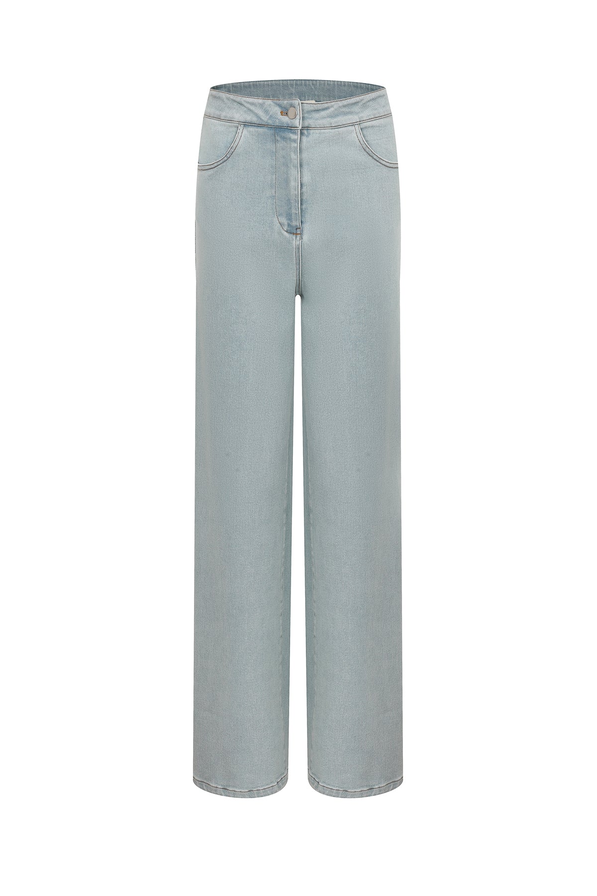Asymmetrical Jewel Denim Set