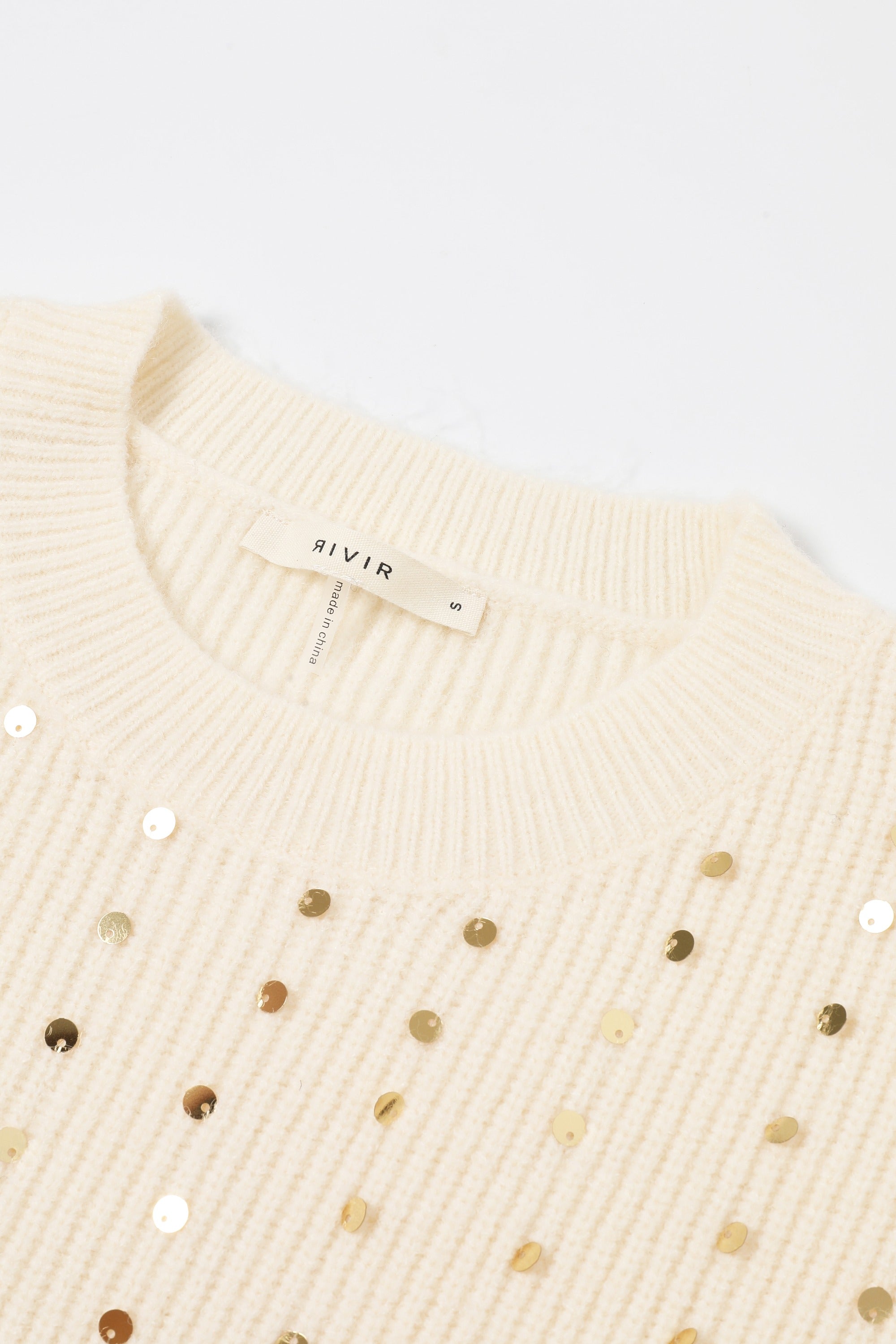 Sequins in Sweater Structured Comfort Dress