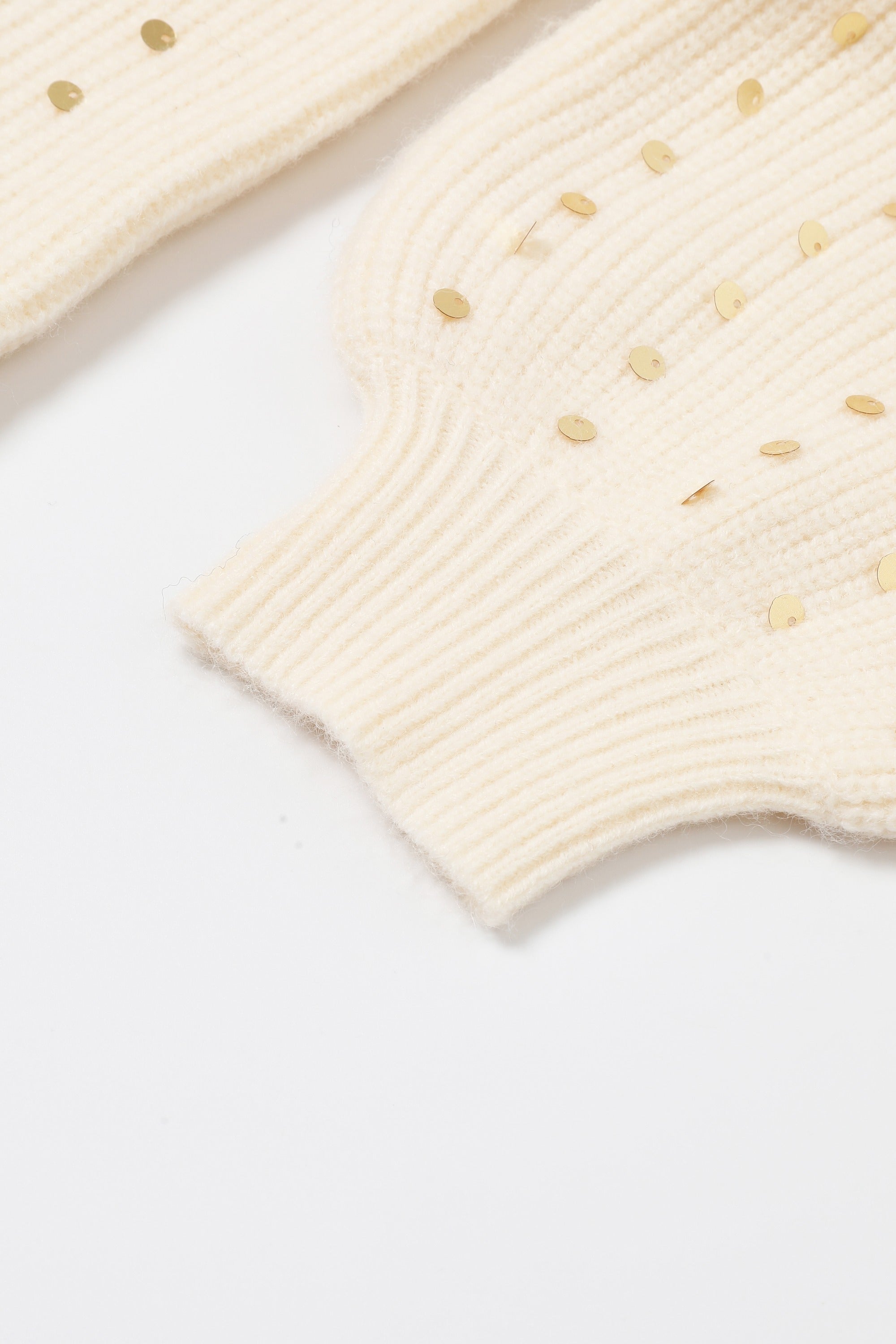 Sequins in Sweater Structured Comfort Dress