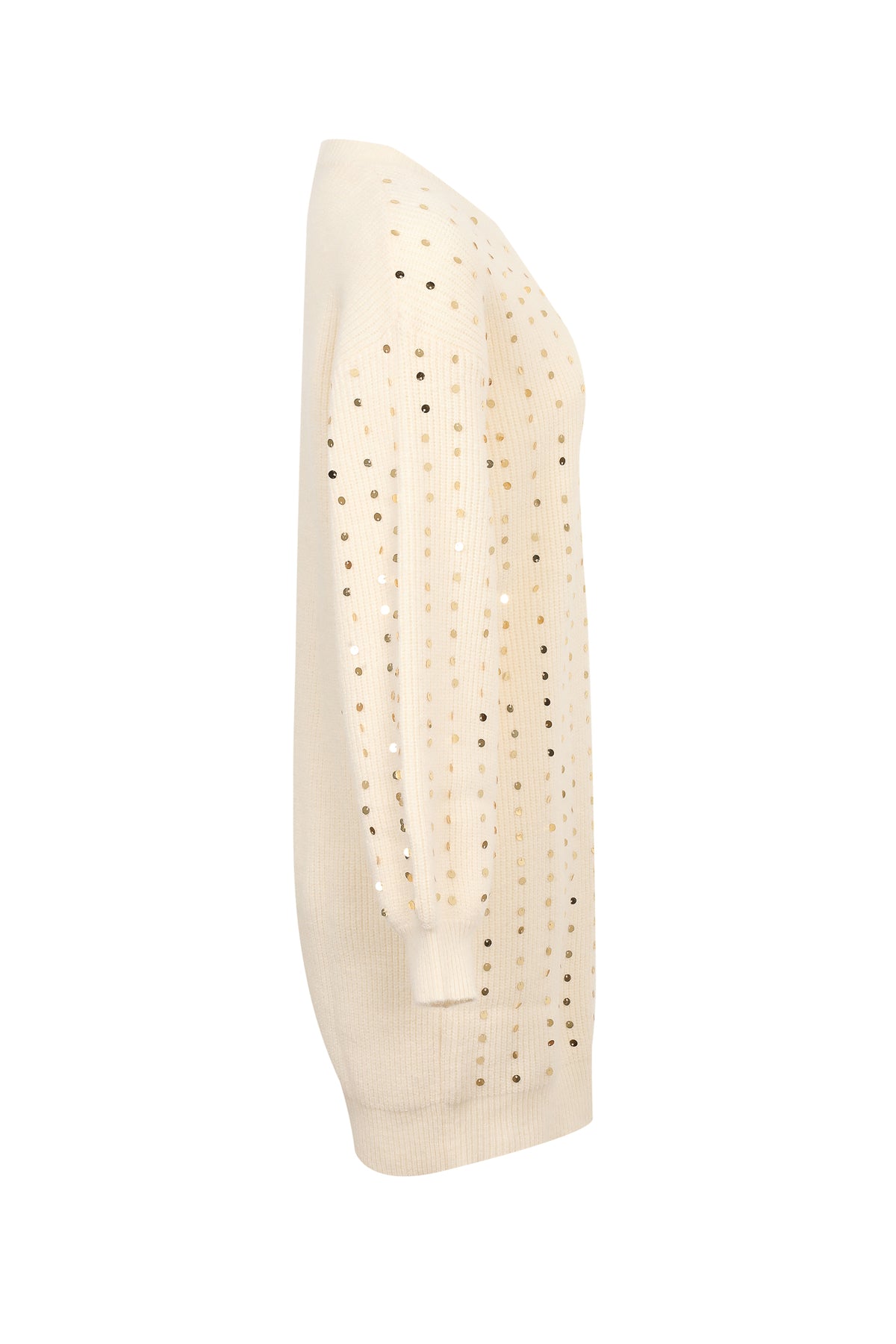 Sequins in Sweater Structured Comfort Dress