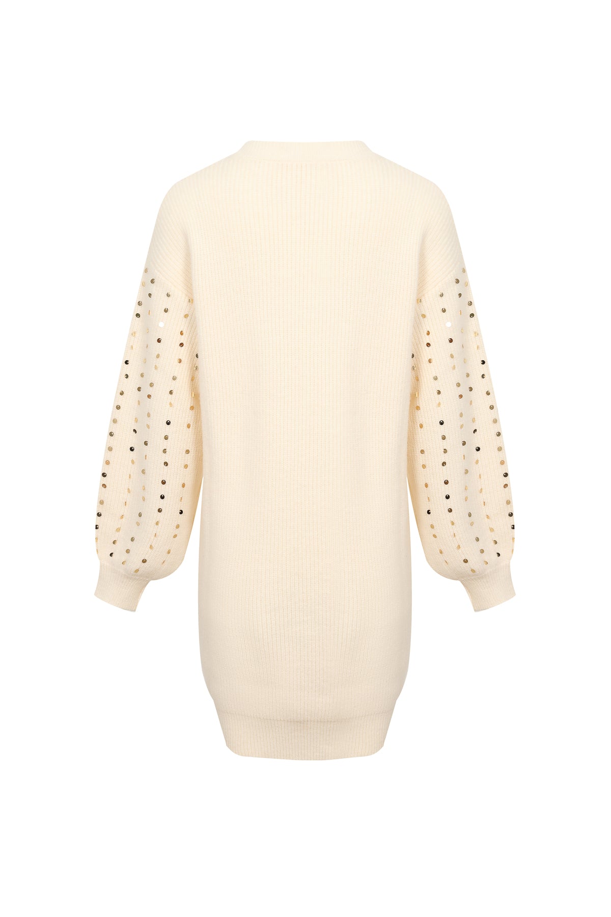 Sequins in Sweater Structured Comfort Dress