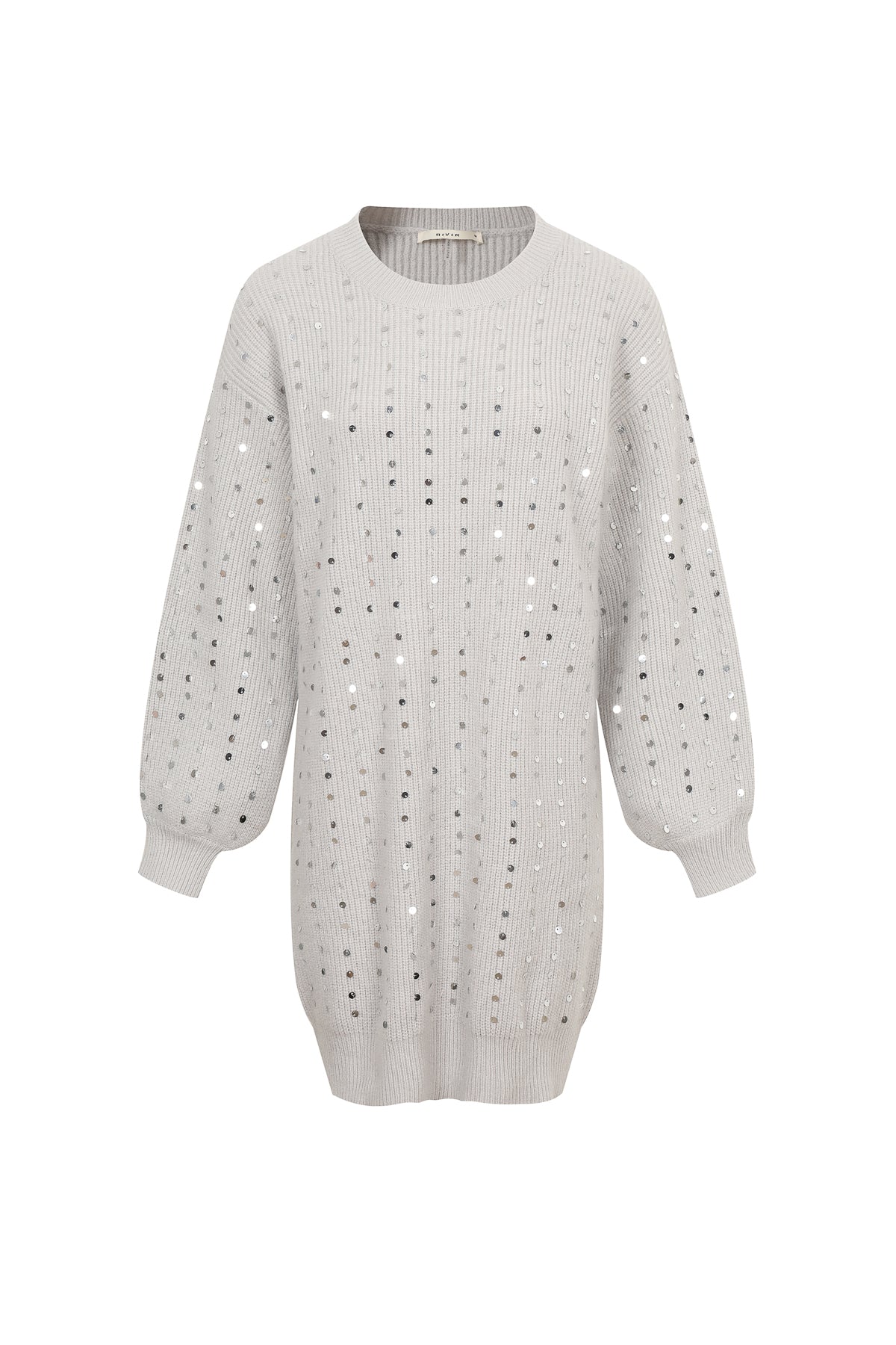 Sequins in Sweater Structured Comfort Dress