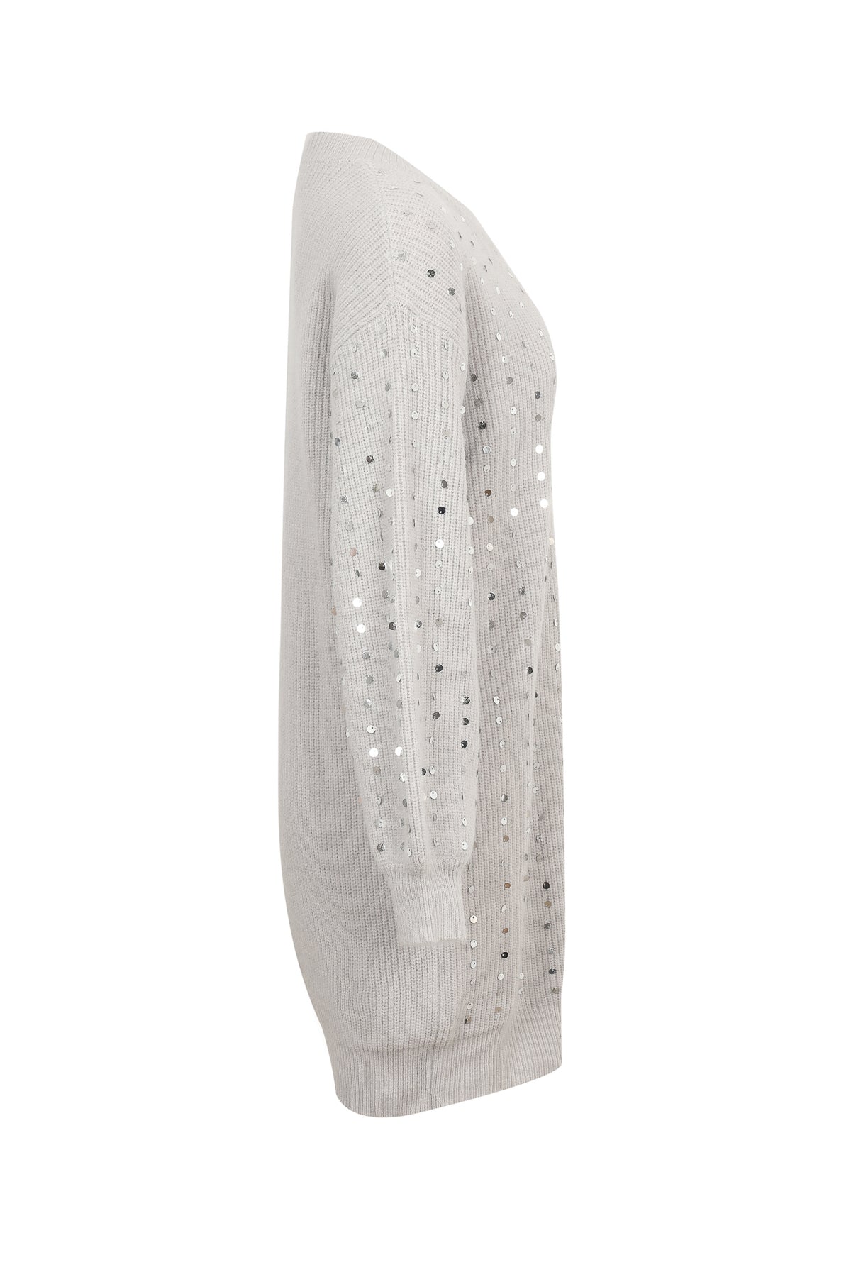 Sequins in Sweater Structured Comfort Dress