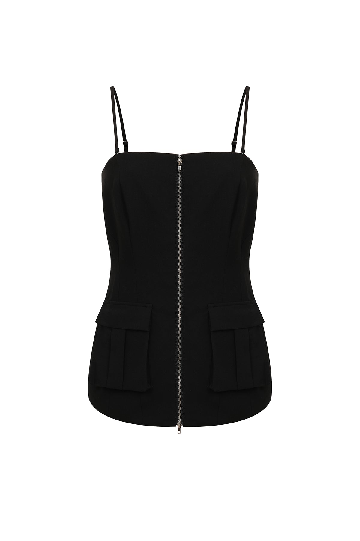 Alessia Woven Adjustable Straps With Front Pockets