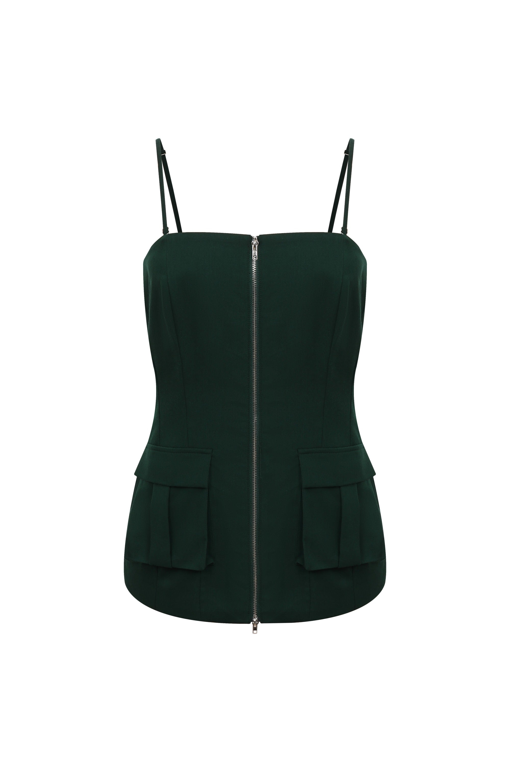 Alessia Woven Adjustable Straps With Front Pockets