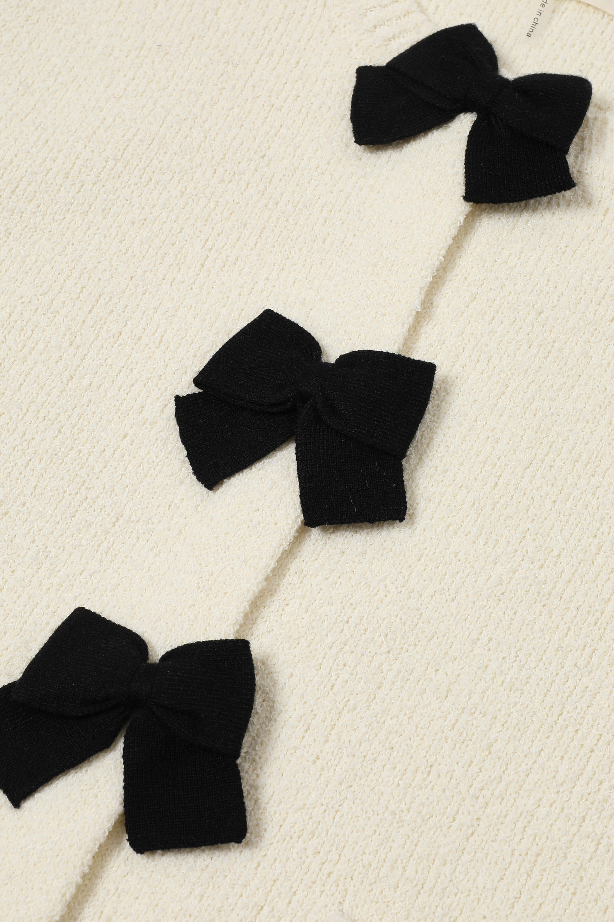 Bellefringe Cardigan With Bows