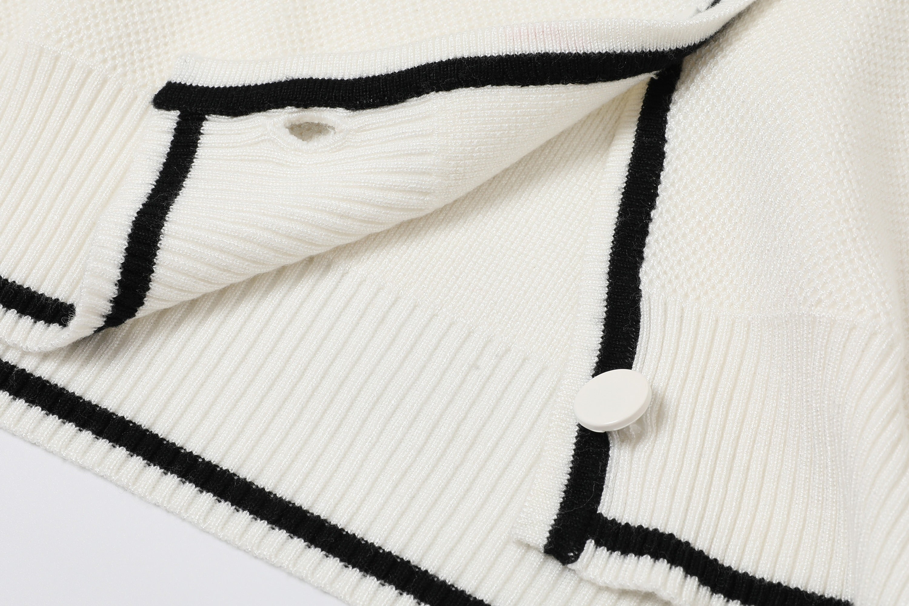 Hooded Flow Cardigan With Contrast