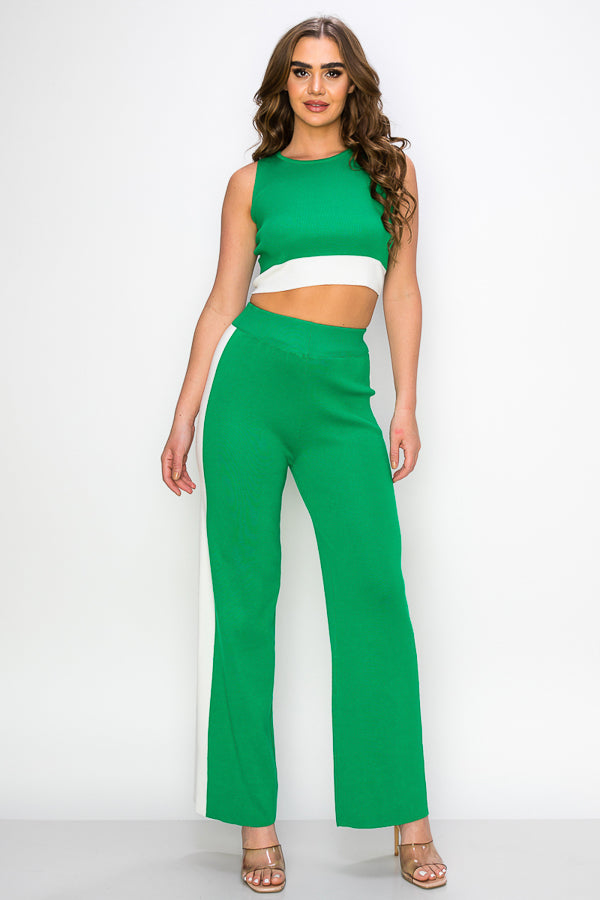 Sleeveless Two Pieces Set