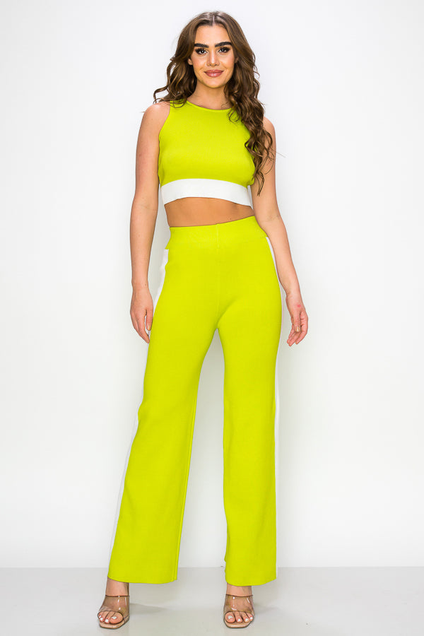 Sleeveless Two Pieces Set