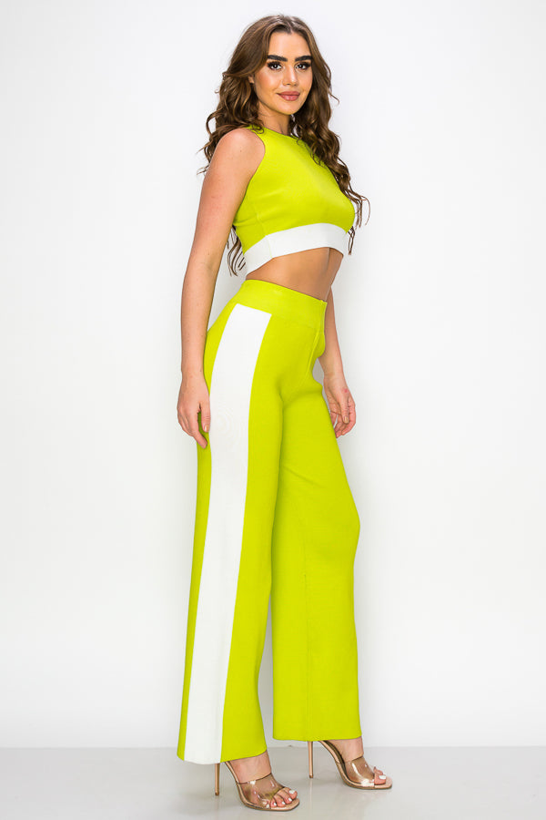 Sleeveless Two Pieces Set