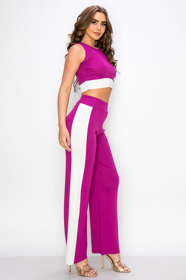 Sleeveless Two Pieces Set