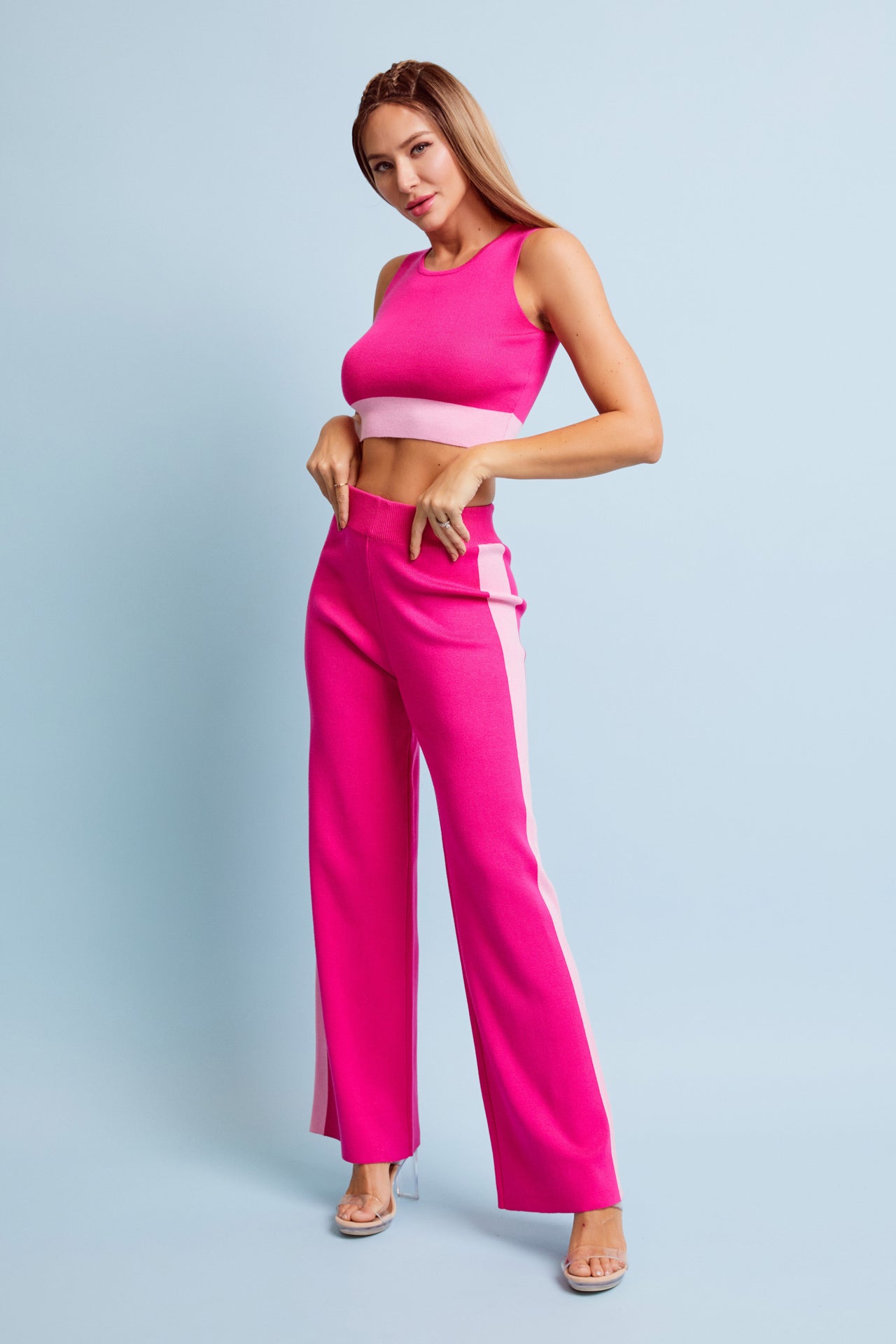 Sleeveless Two Pieces Set