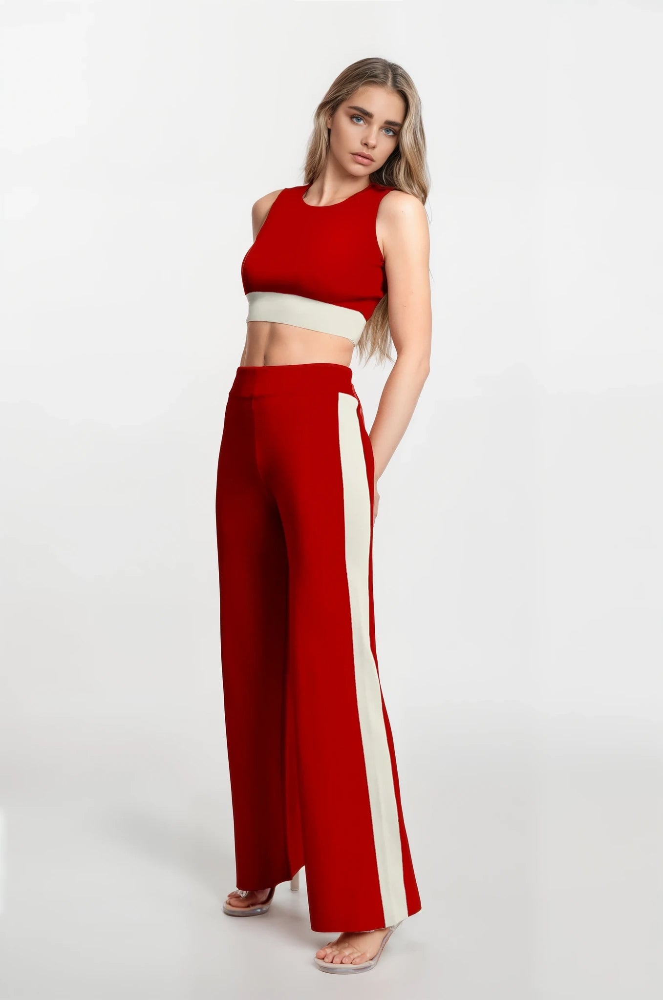 Sleeveless Two Pieces Set