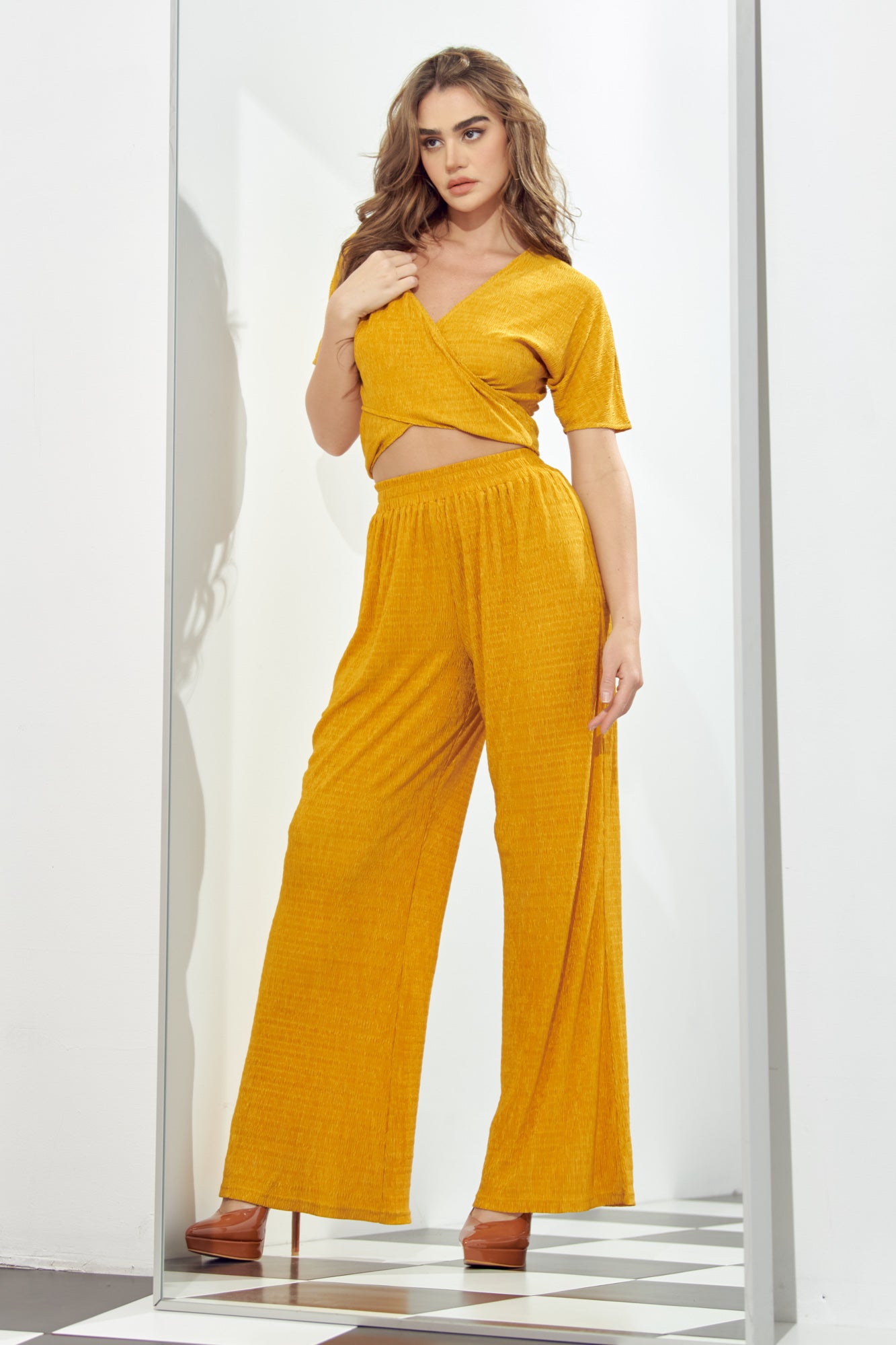 Textured Two Piece Set