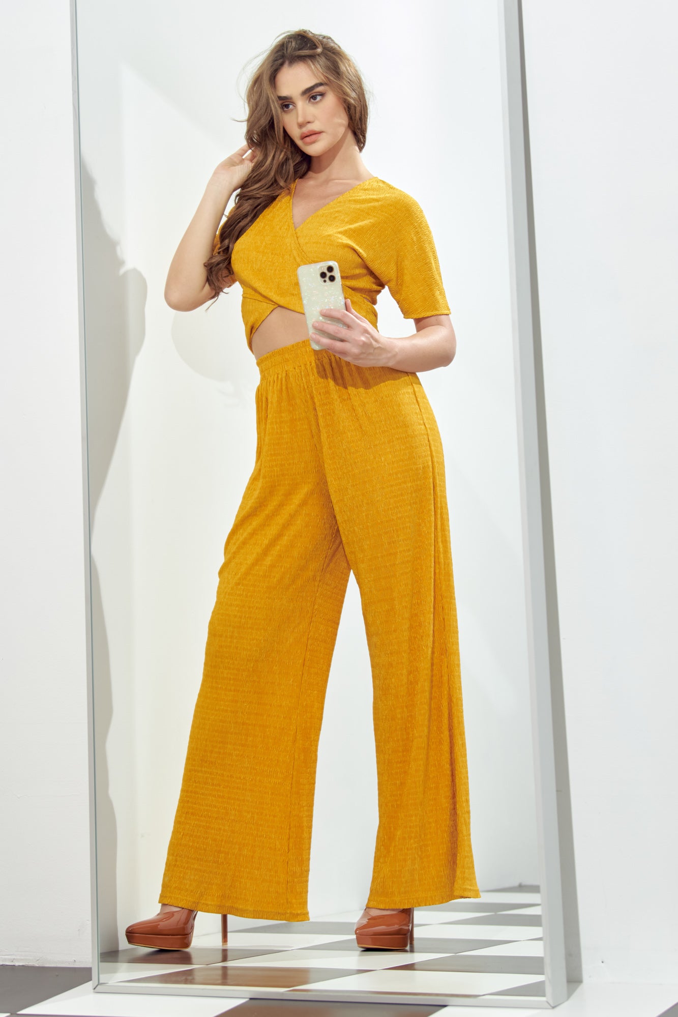 Textured Two Piece Set