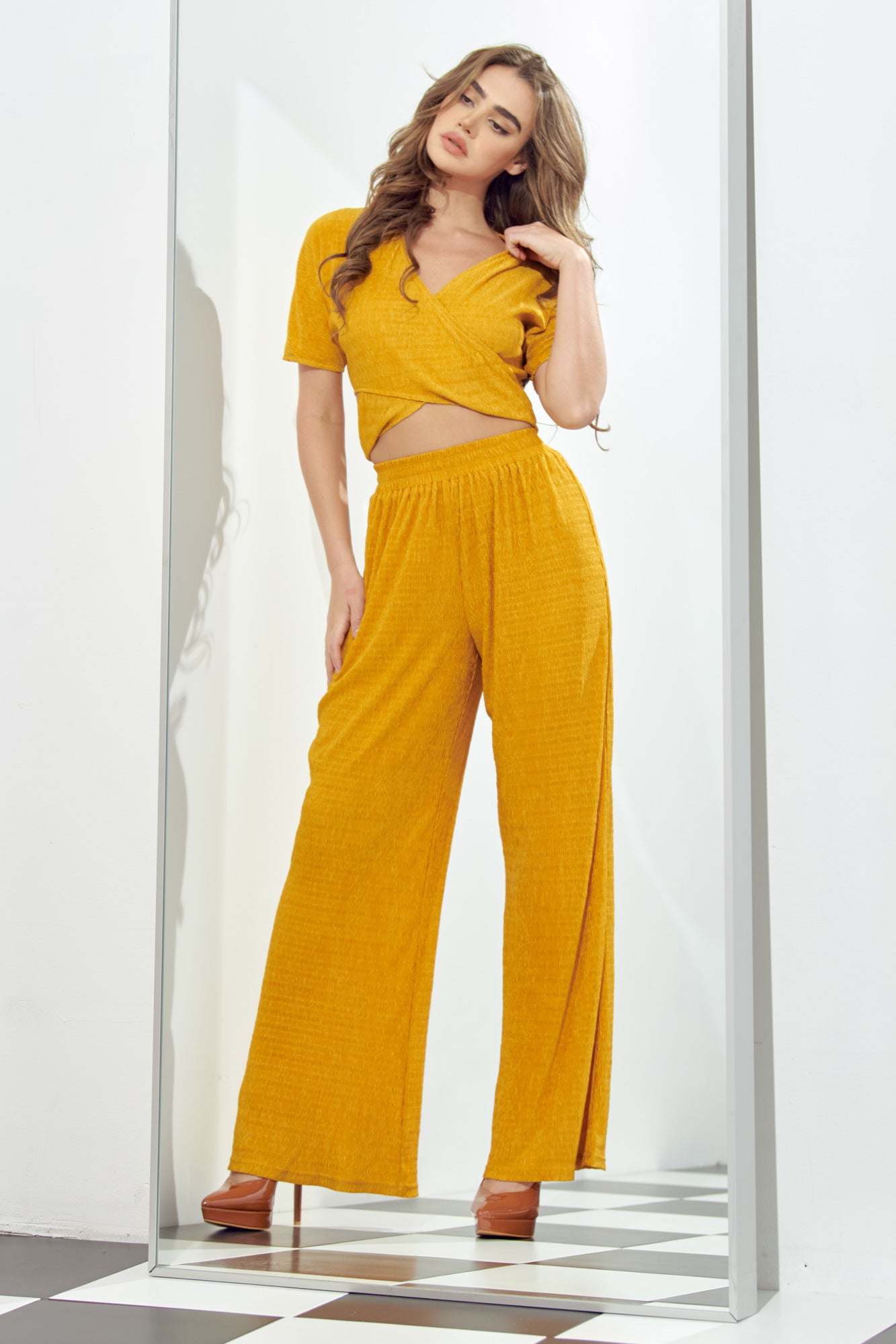 Textured Two Piece Set