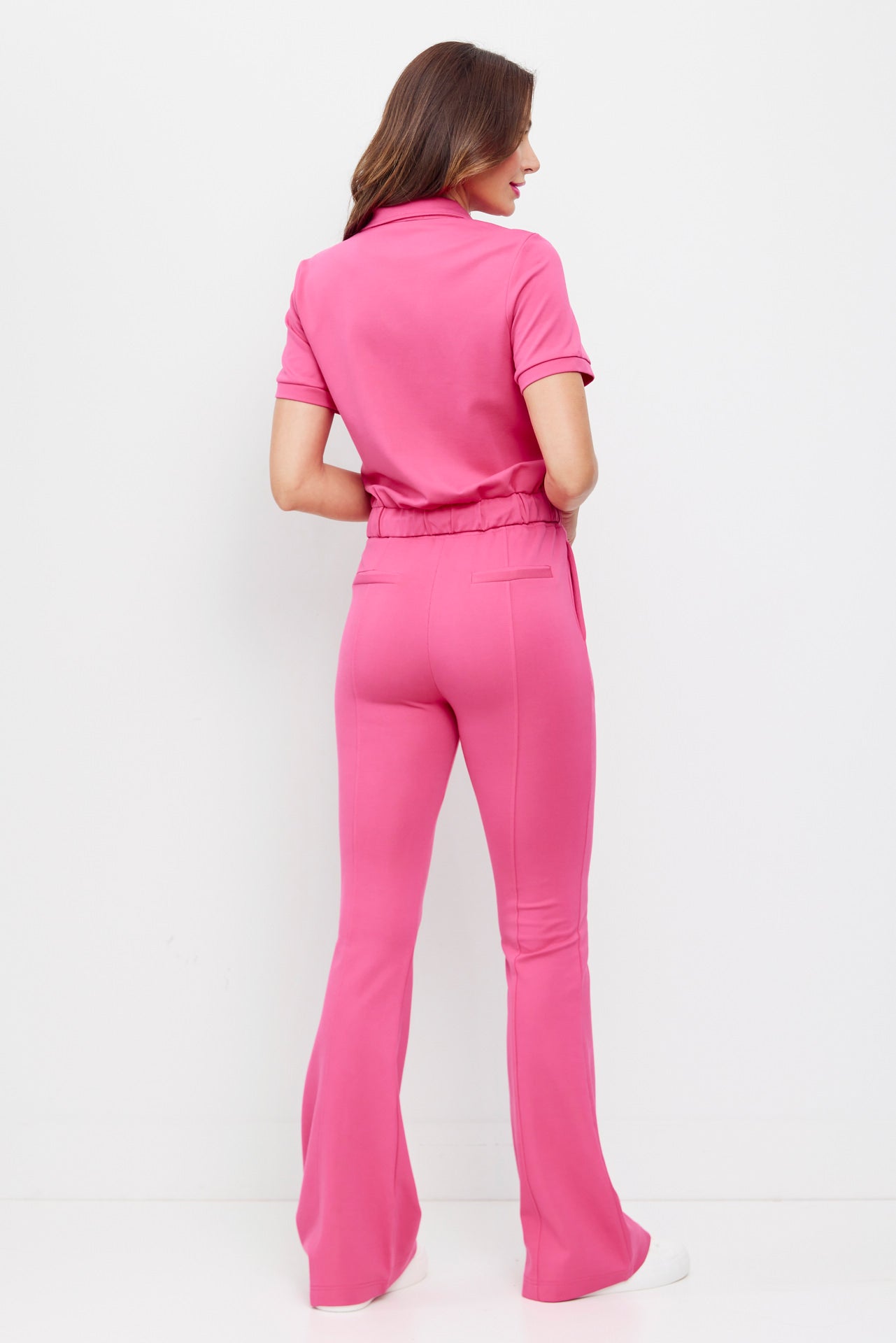 Knit Short Sleeve Track Jacket and Pants