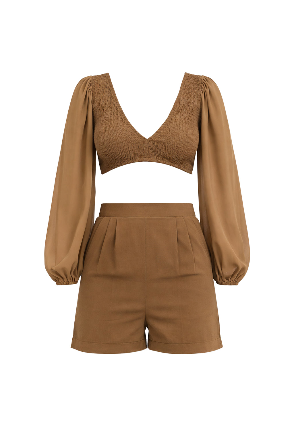 Smocked Top Short Set
