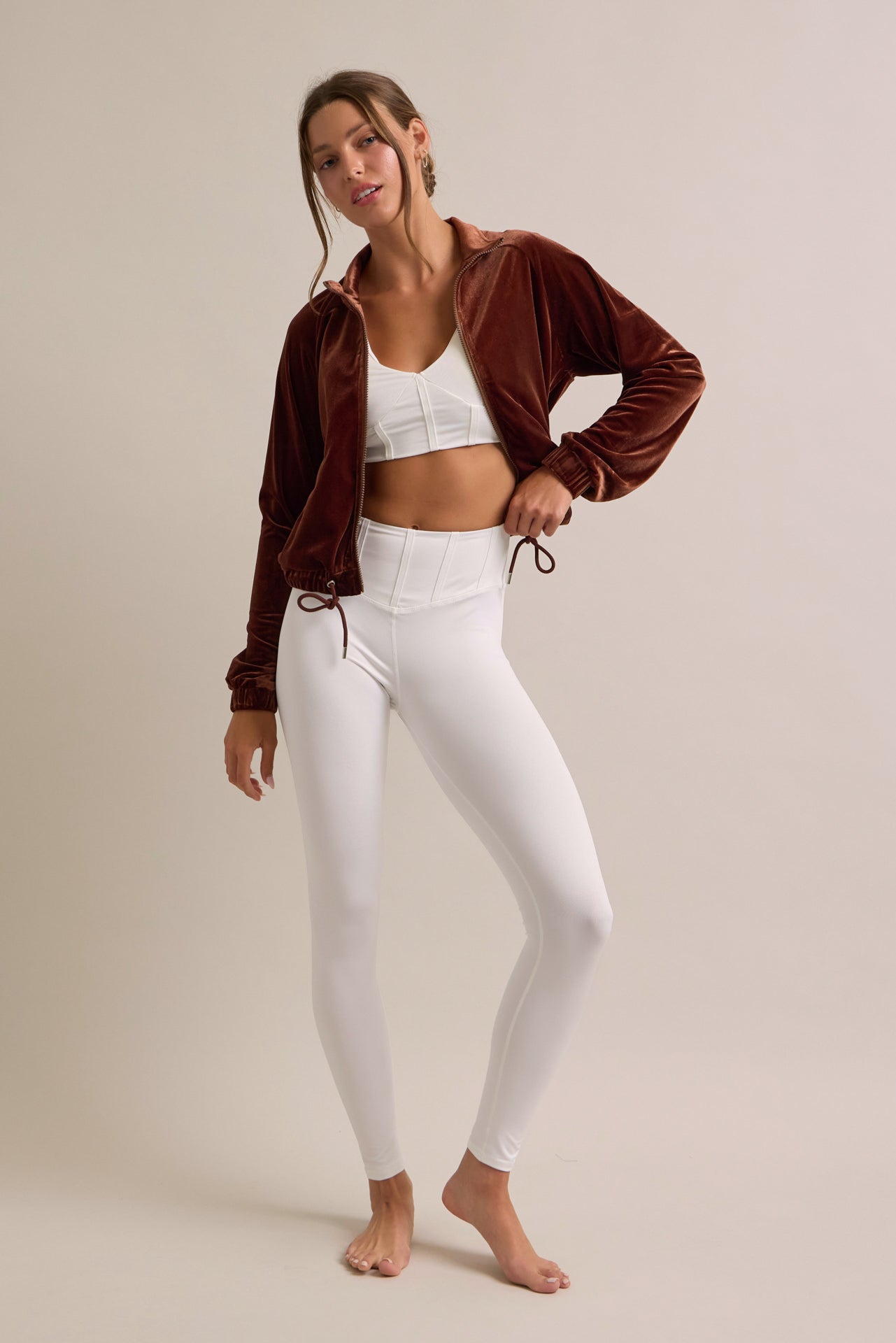 Velvet Two Piece Track Suit