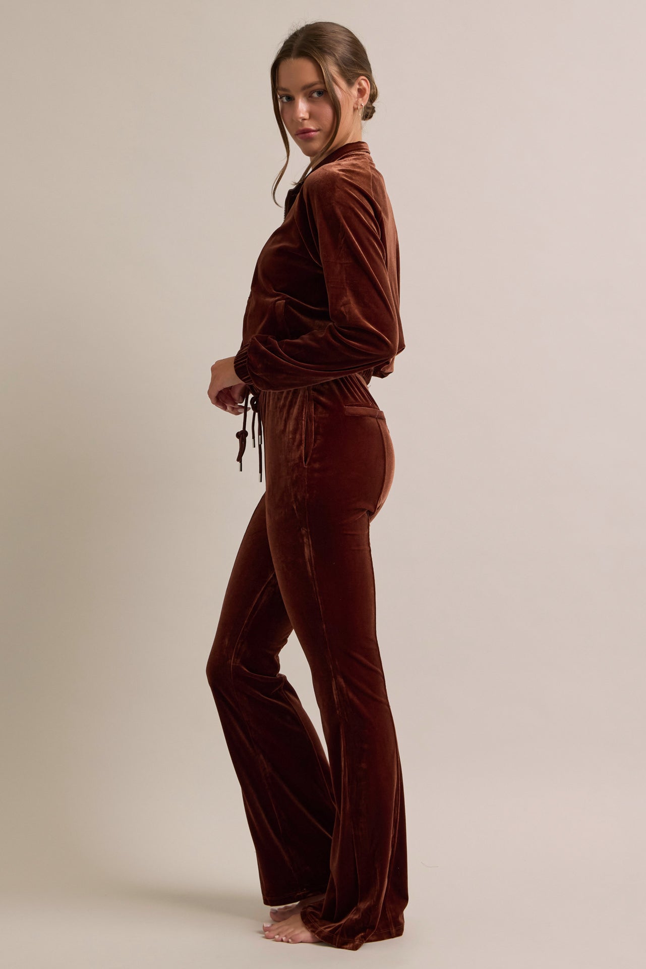 Velvet Two Piece Track Suit