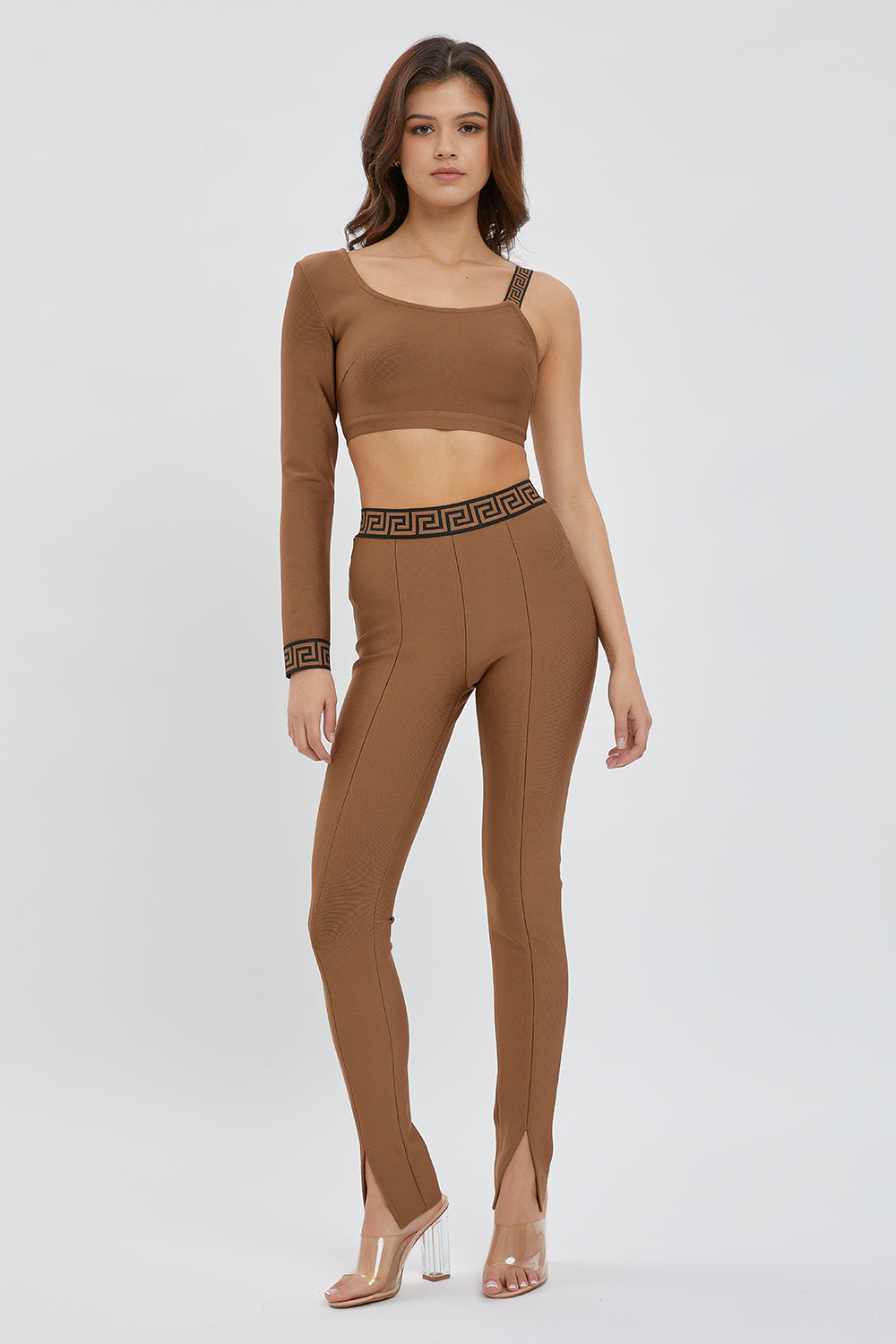 Bandage One Shoulder Bodycon Set