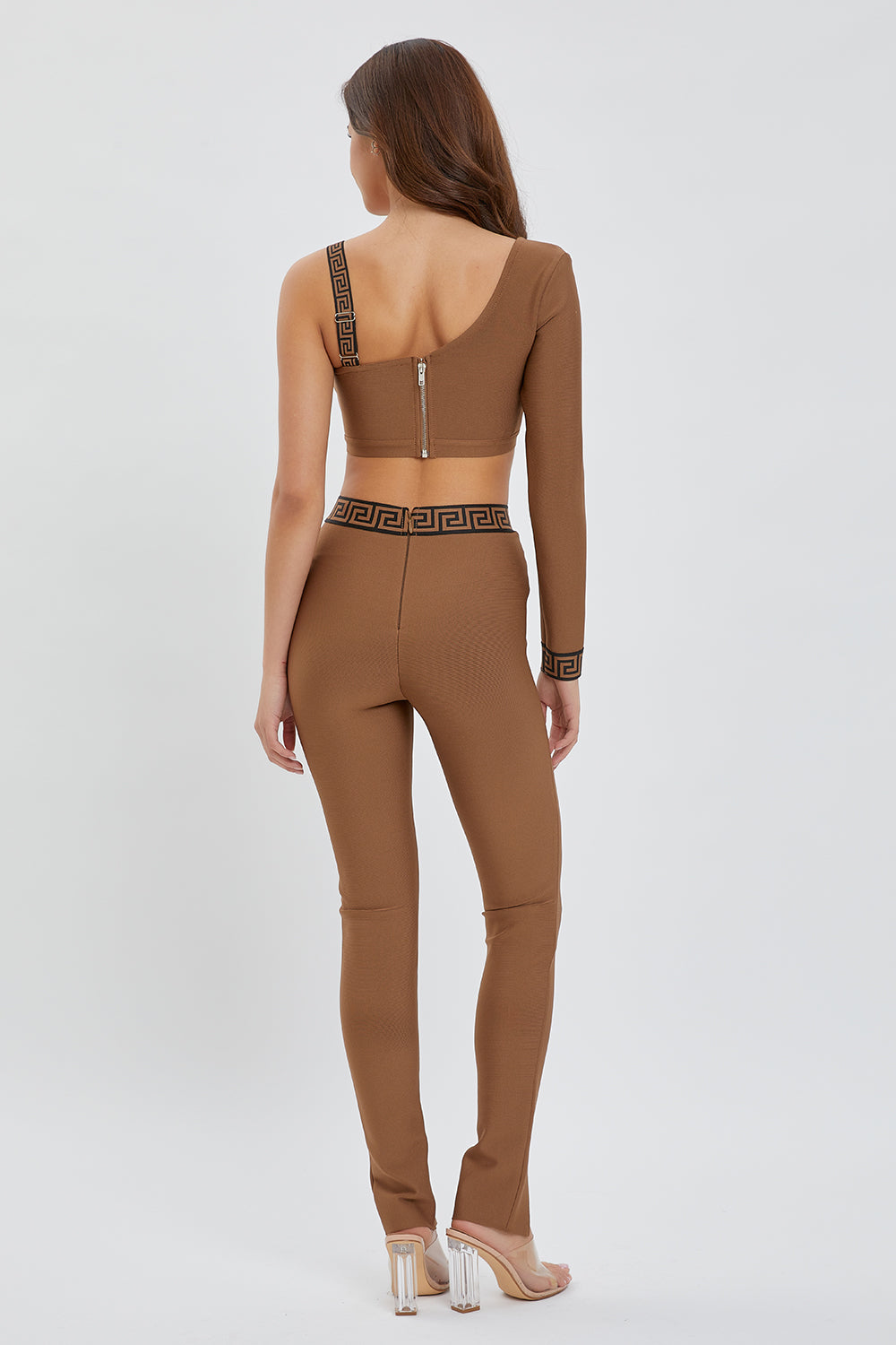 Bandage One Shoulder Bodycon Set
